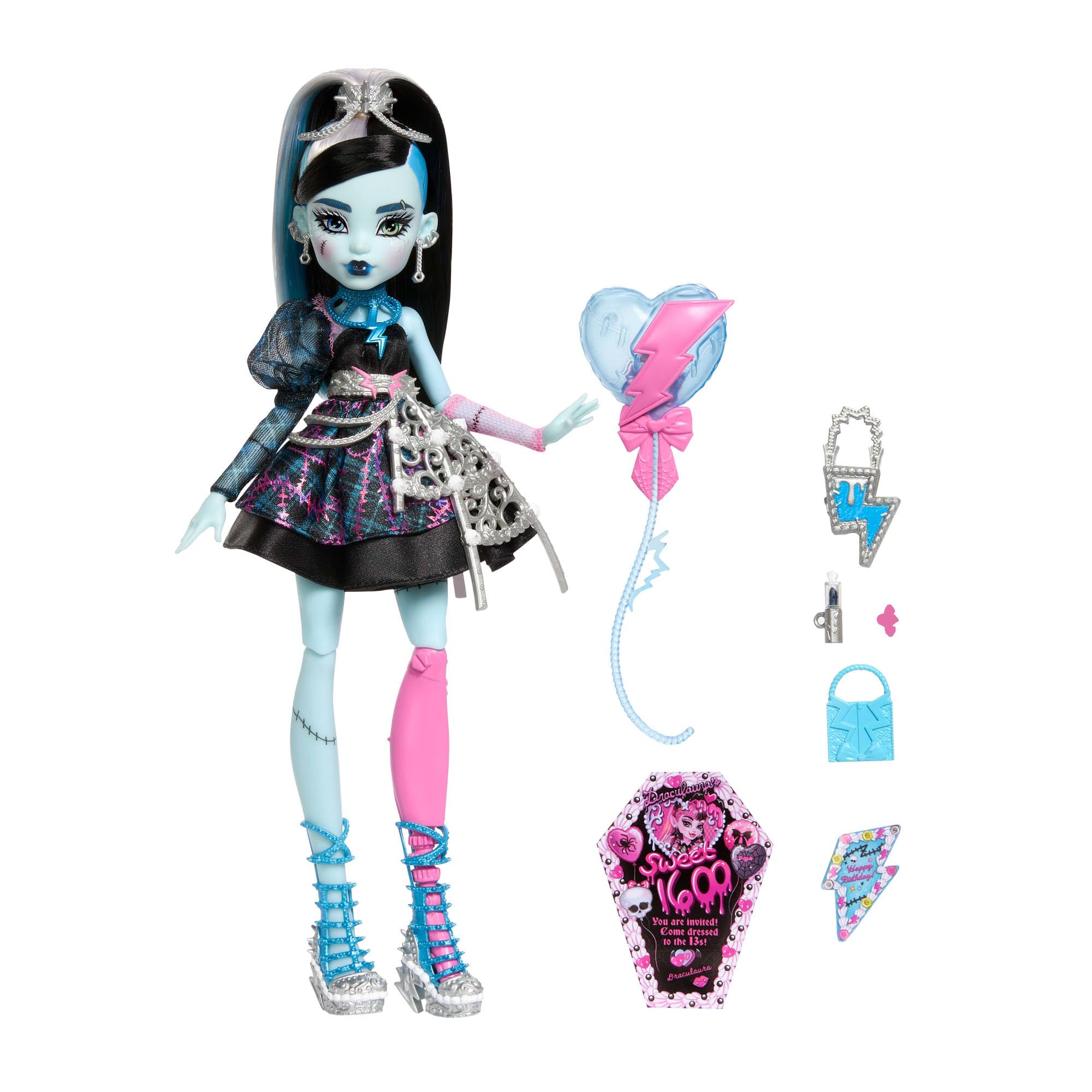 Monster High Frankie Stein Doll - Scary Sweet Birthday Edition | 11.4173 in | Ages 4+ 6