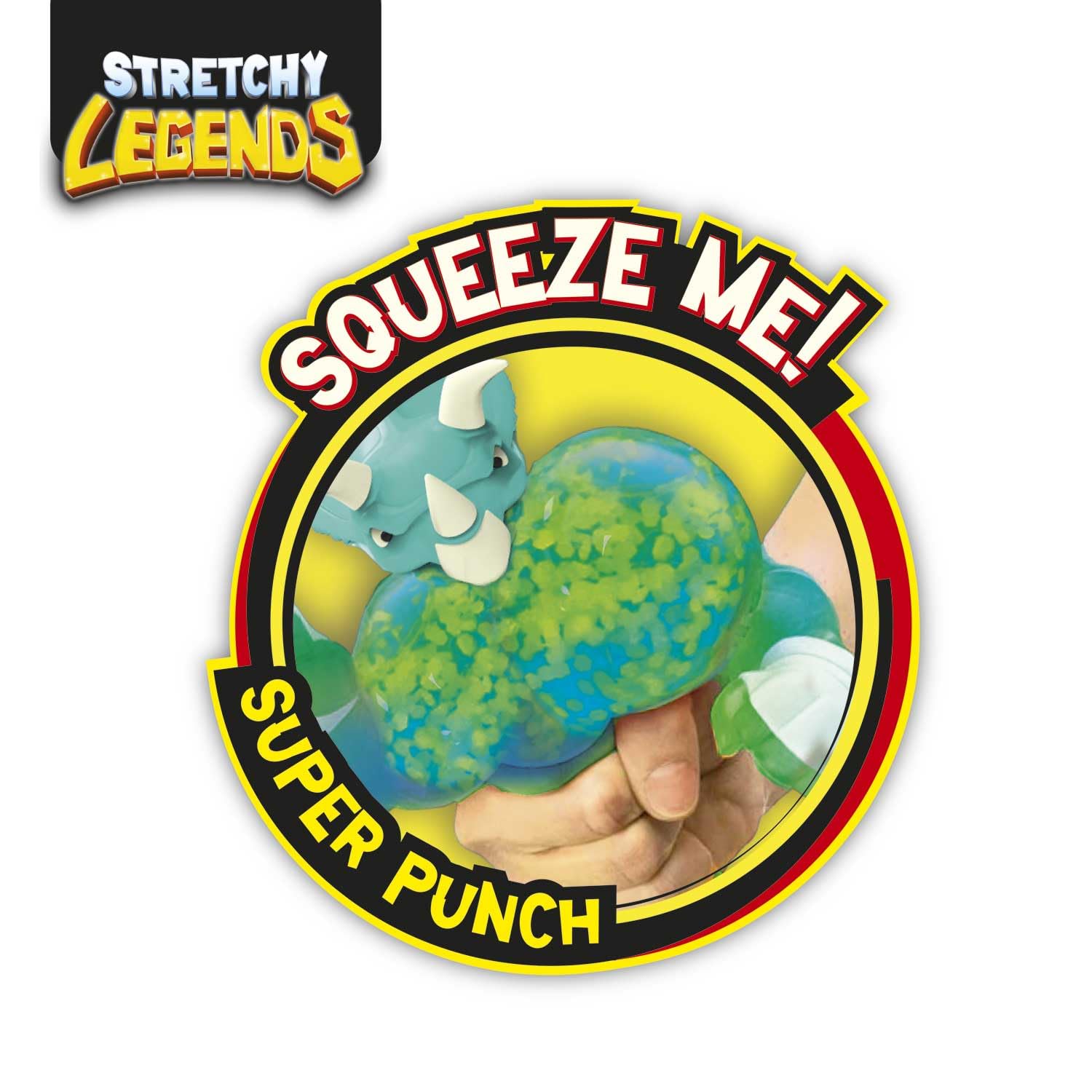 CRAZE STRETCHY LEGENDS Battlehorn Elastic Action Figure – Slime-Filled Stretchy Toy for Kids 3+ 8