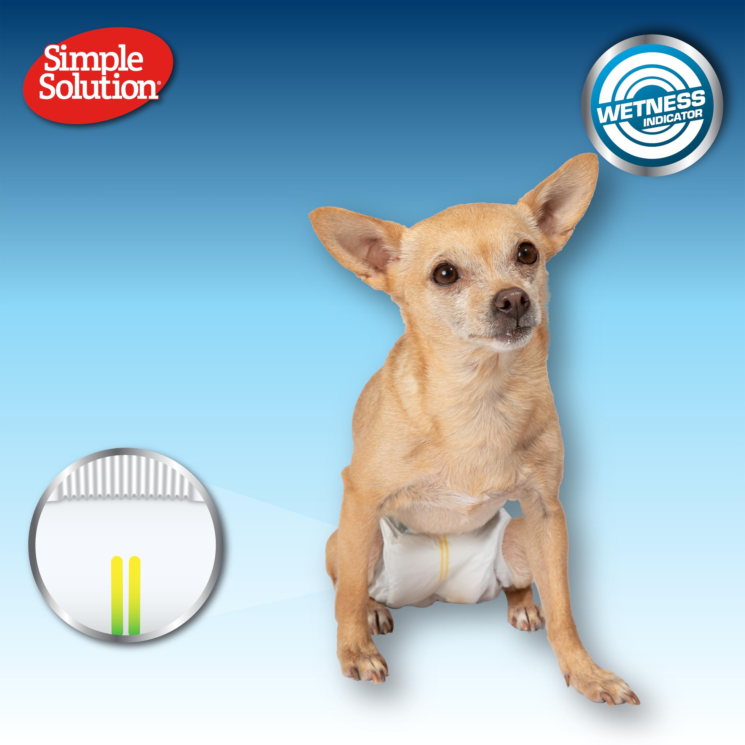 Simple Solution Disposable Dog Diapers for Female Dogs | Medium 11-23kg | 12 Pack 6