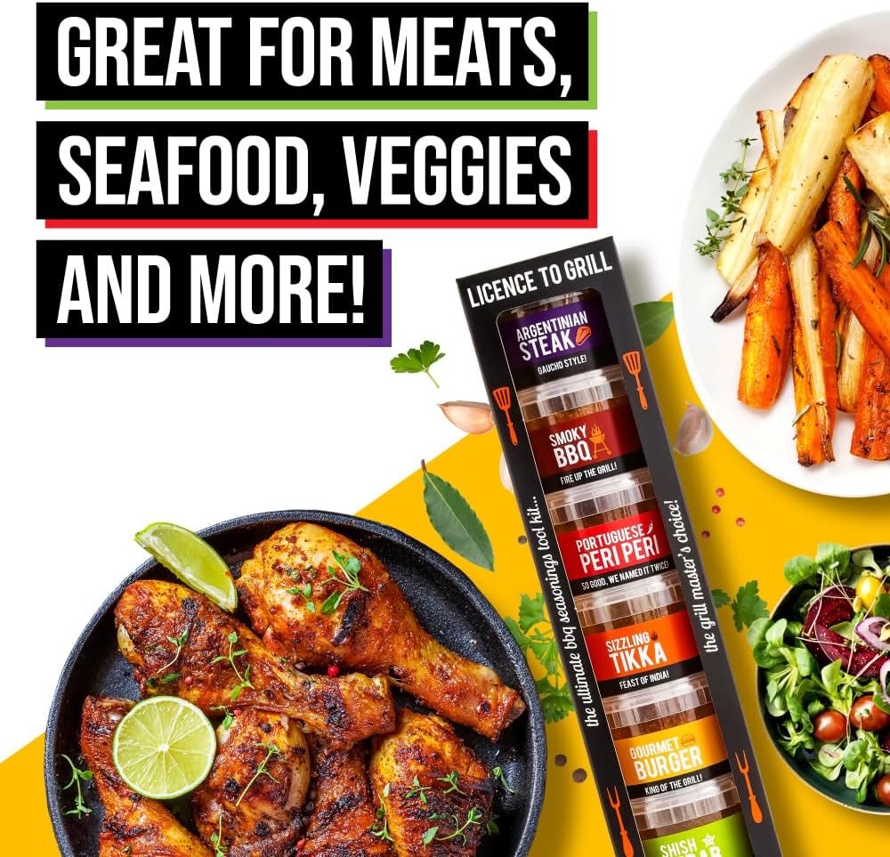 SPICE "N" TICE - The Ultimate Spice, Seasoning & Marinade BBQ Rub Grill Gift Set