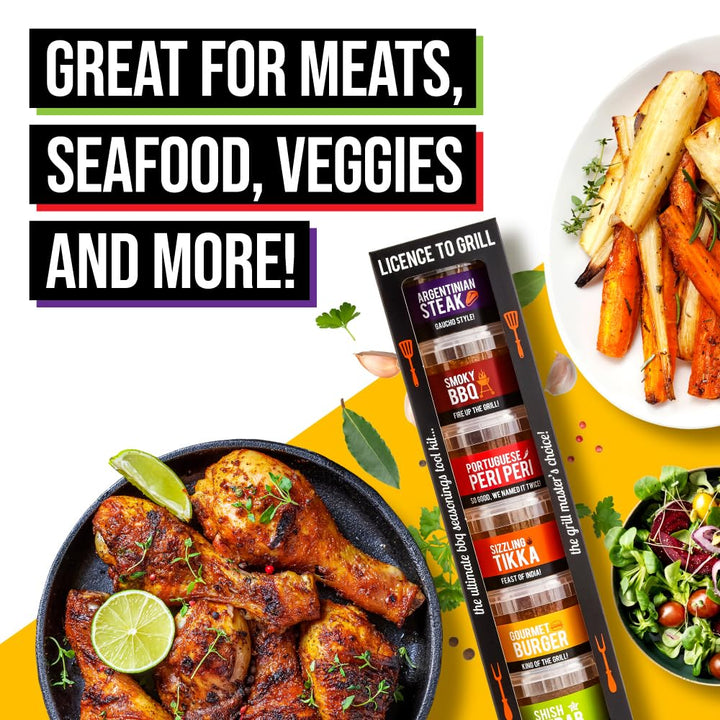 SPICE "N" TICE - The Ultimate Spice, Seasoning & Marinade BBQ Rub Grill Gift Set