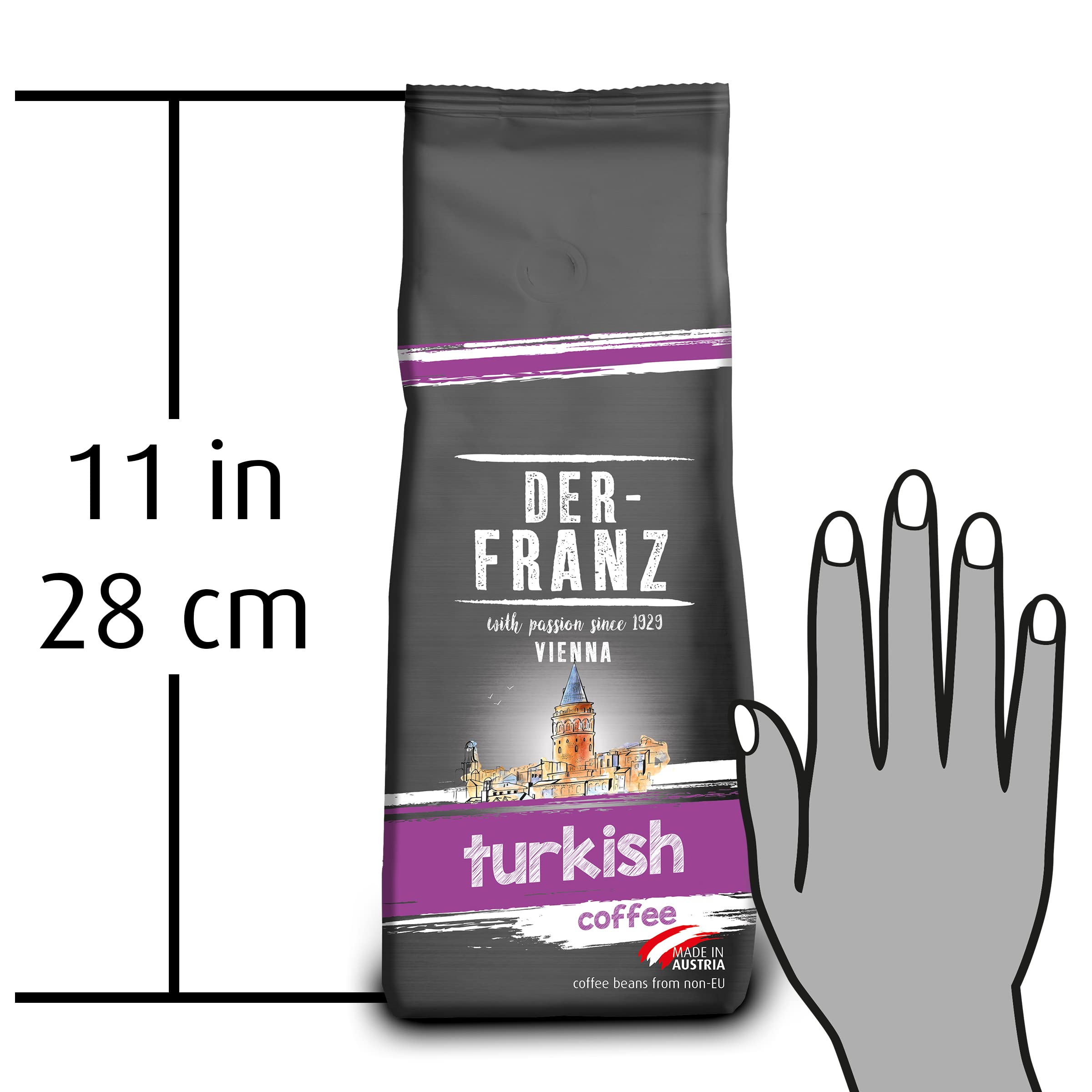 Der-Franz Turkish Coffee, Finely Ground, 2 x 500 g 14