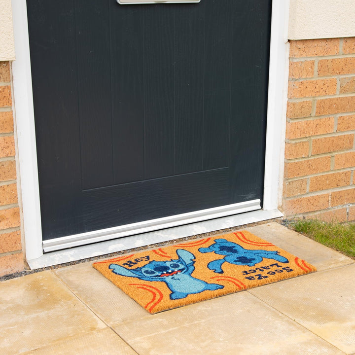 Pyramid International Disney Lilo and Stitch Hey/See Ya Later Inside Outside Doormat (Multi-Colored)