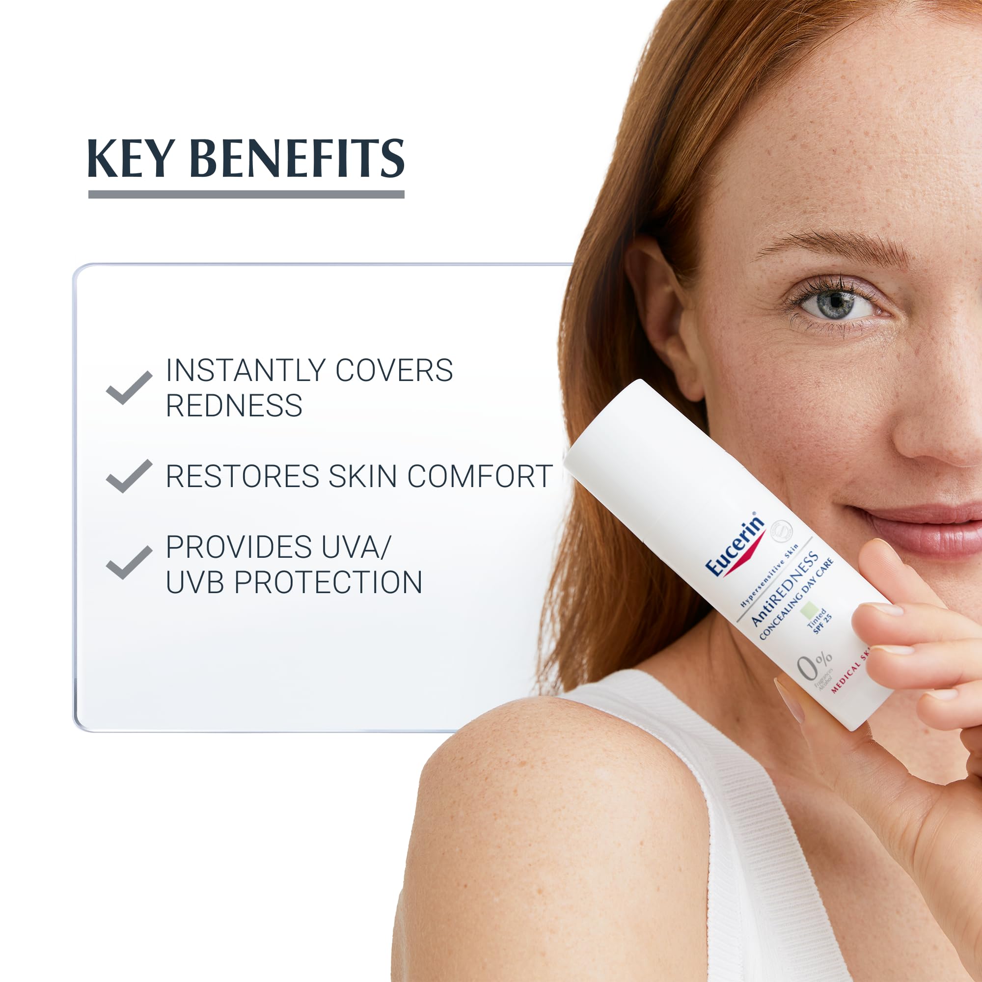 Eucerin AntiRedness Concealing Day Cream SPF 25 - Instantly Soothes & Conceals Redness | 50 ml