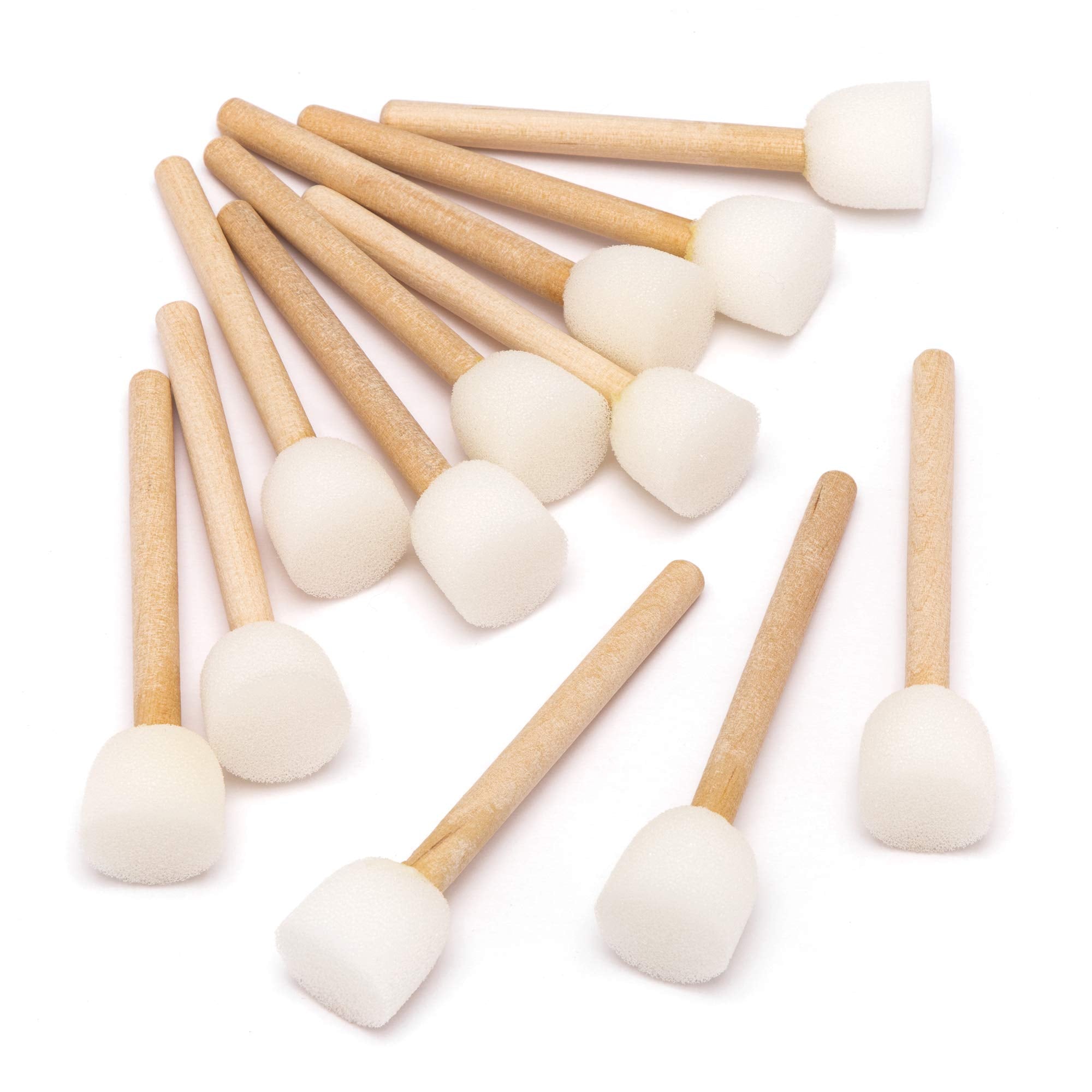 Baker Ross Mini Sponge Paint Dabbers - Pack of 12 | Easy Grip for Fun Patterns