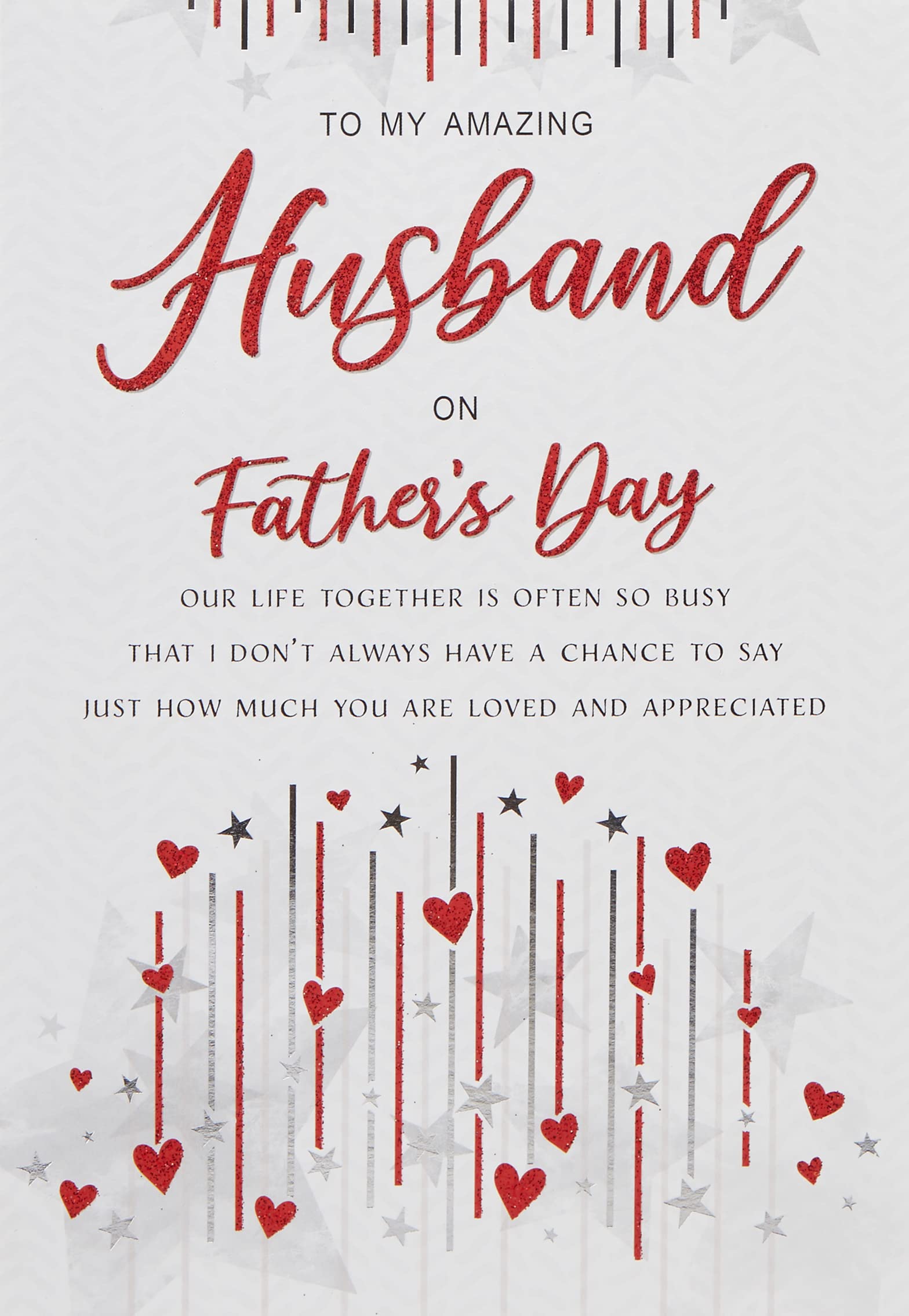 Piccadilly Greetings Husband Father's Day Card | 9 x 6 Inches | Multicolor
