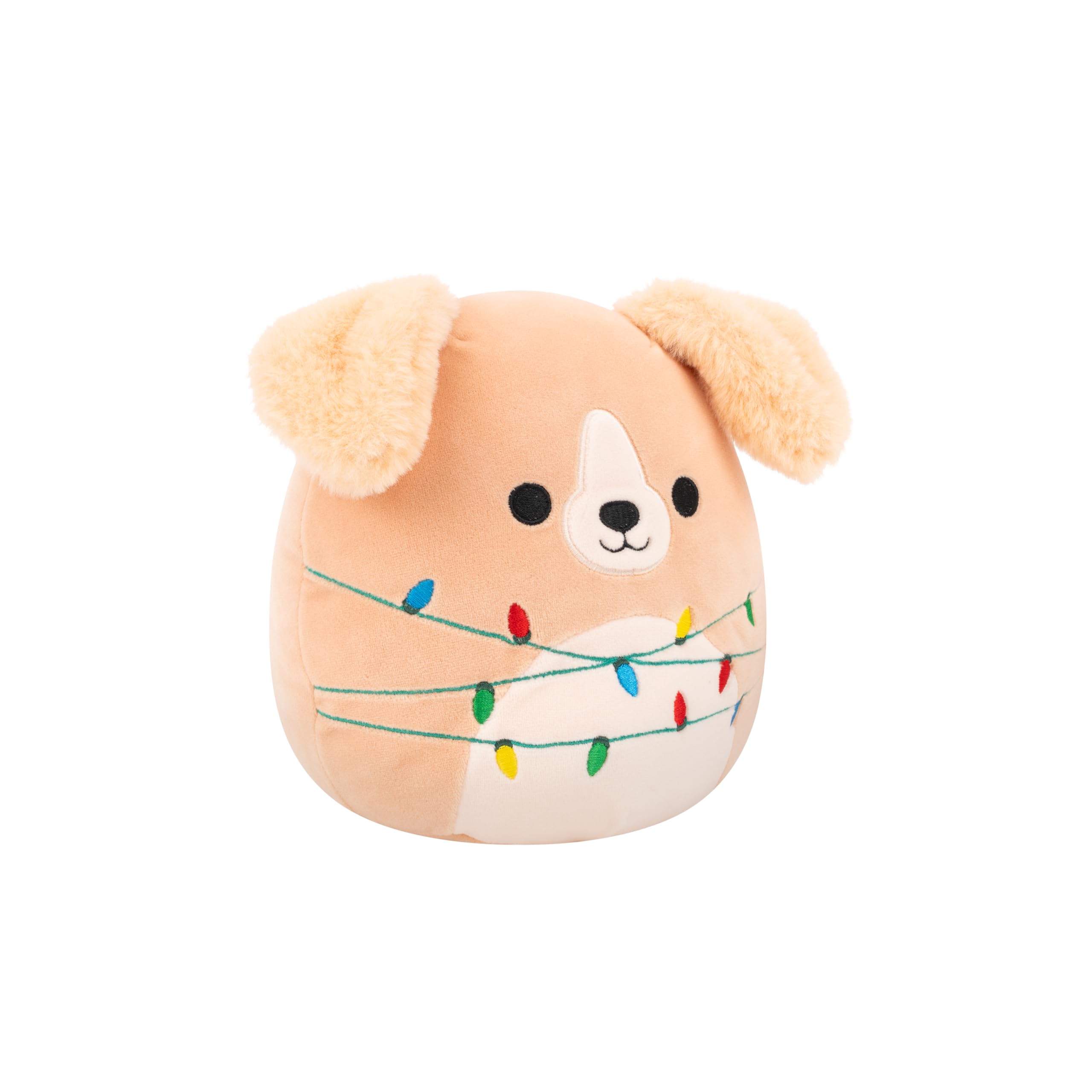 Squishmallows Stevon the Golden Retriever 7.5-Inch Plush with String Lights - Soft Stuffed Animal for Kids 3+ 5