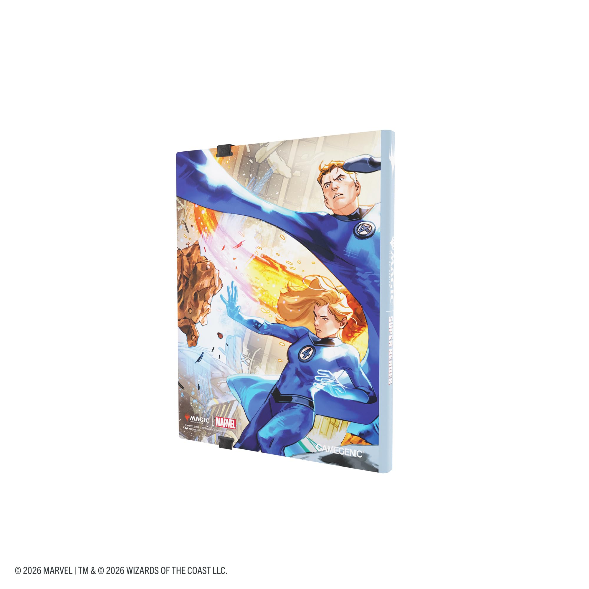 Gamegenic Casual Album 18-Pocket - Holds 360 Cards | Side-Loading Pockets | Marvel Fantastic Four Design
