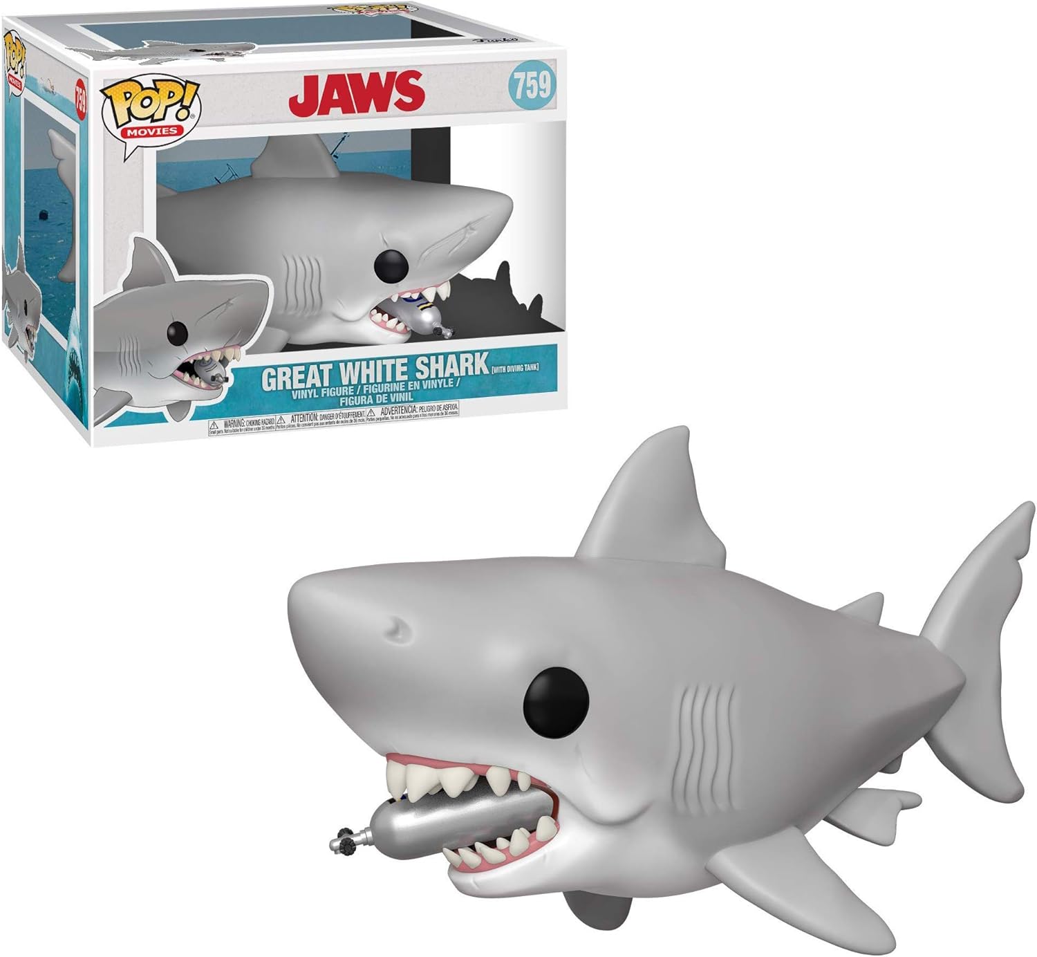 Funko Pop! Movies - Jaws with Diving Tank Vinyl Figure (38567) 1