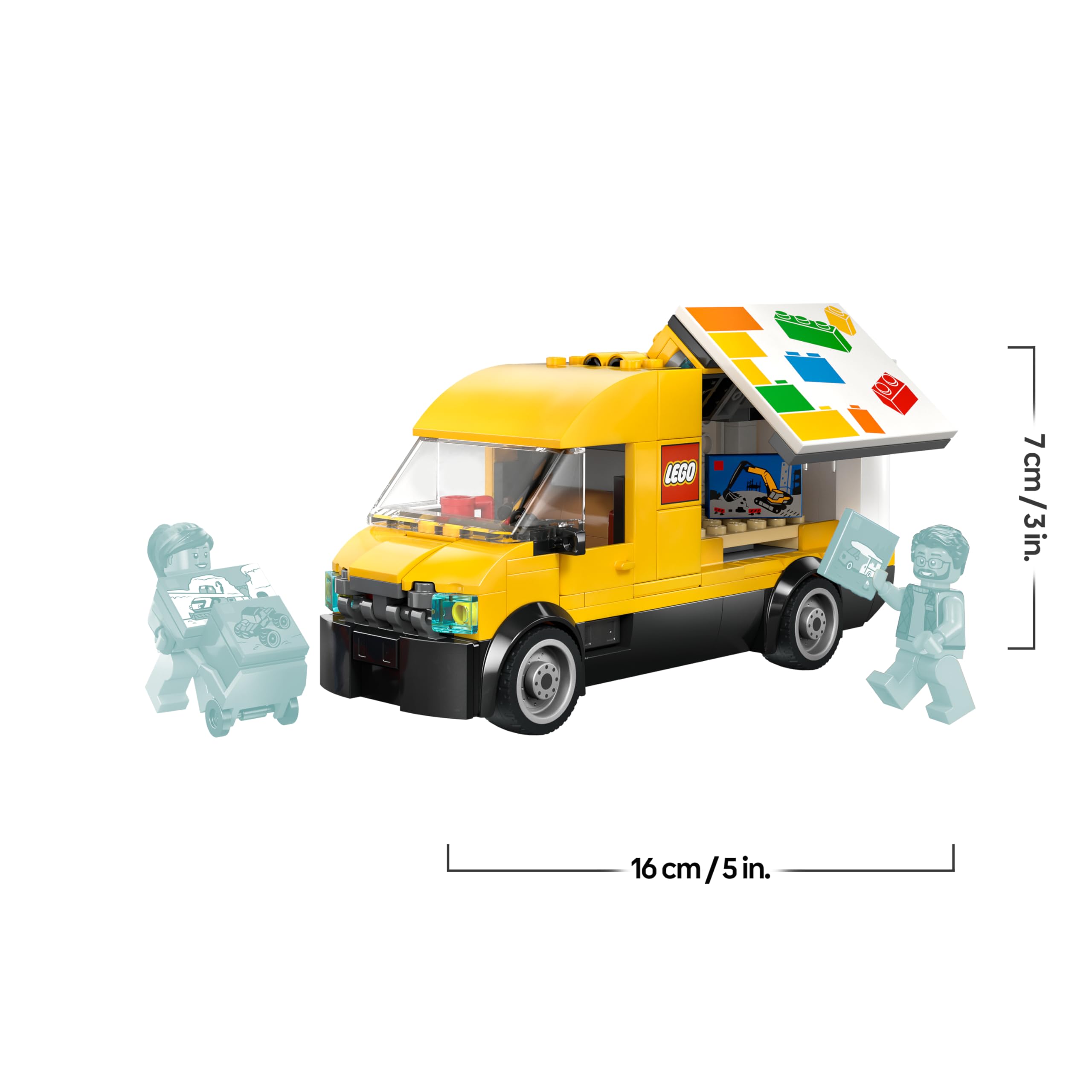 LEGO City The Van Toy Delivery Truck Model Building Kit with 2 Minifigures | Ages 6+ 8