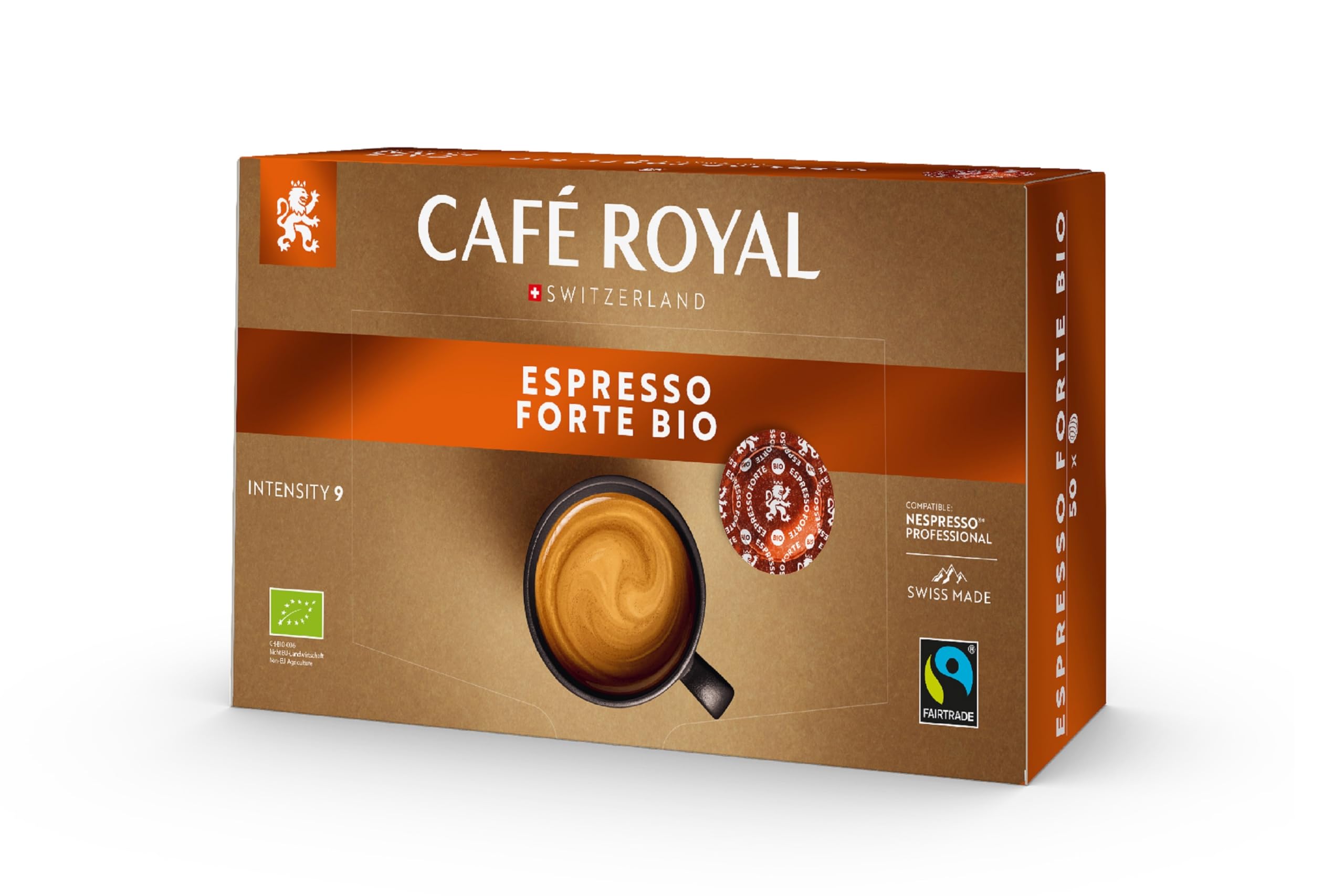 Café Royal Espresso Forte Bio - 50 Pads for Nespresso Professional Machines 1