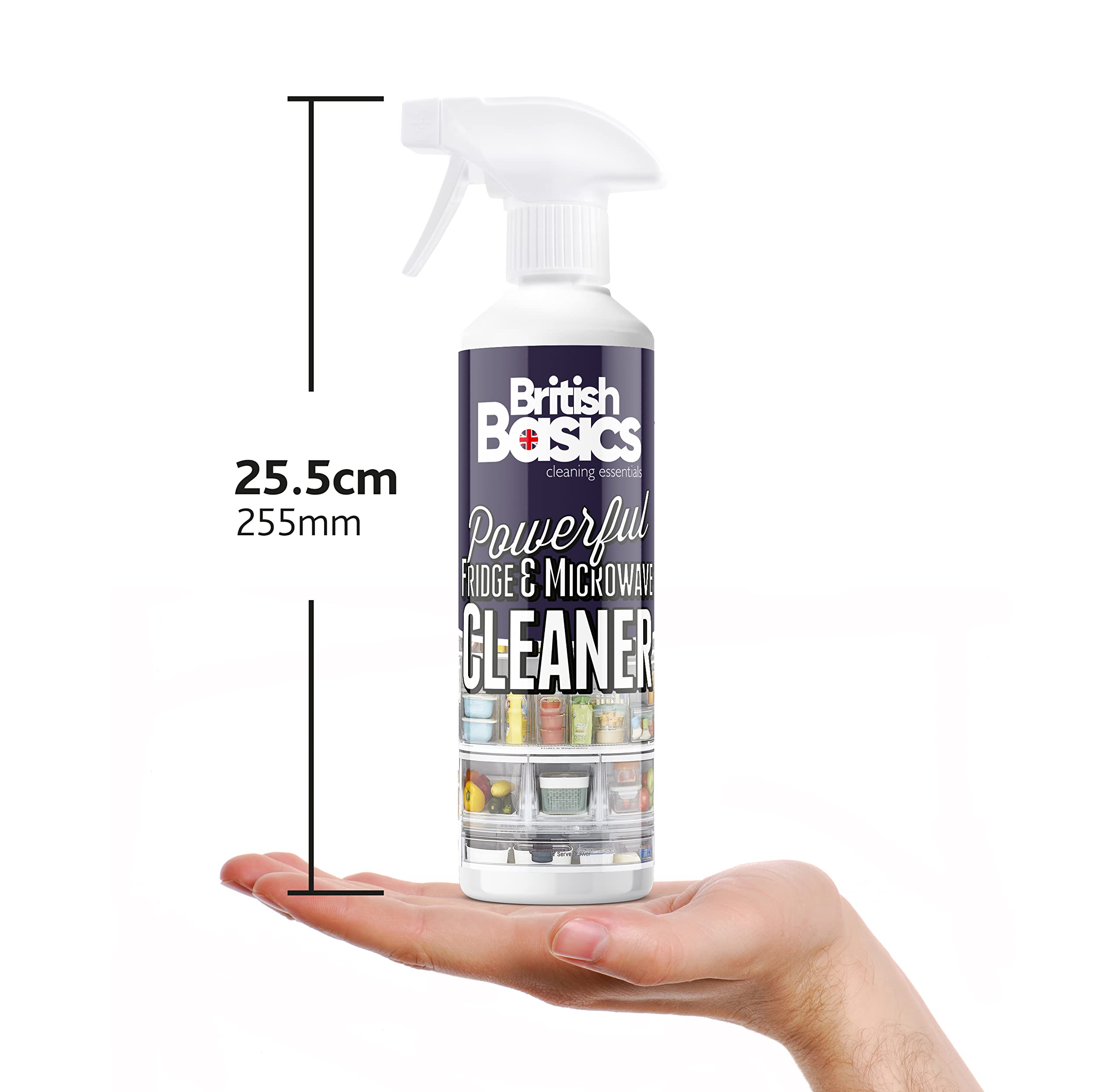 BritishBasics Fridge and Microwave Cleaner Spray - Hospital Grade Disinfectant, Fresh Scent, 500ml 2
