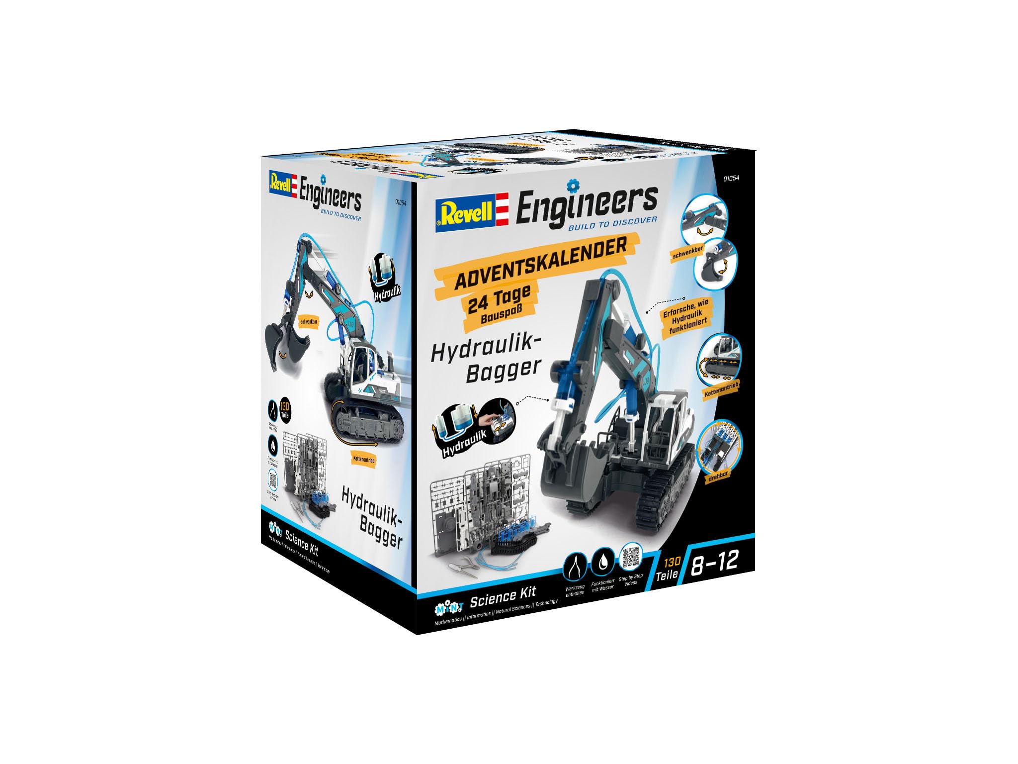 Revell Hydraulic Excavator Advent Calendar - Building Kit for Young Engineers 6