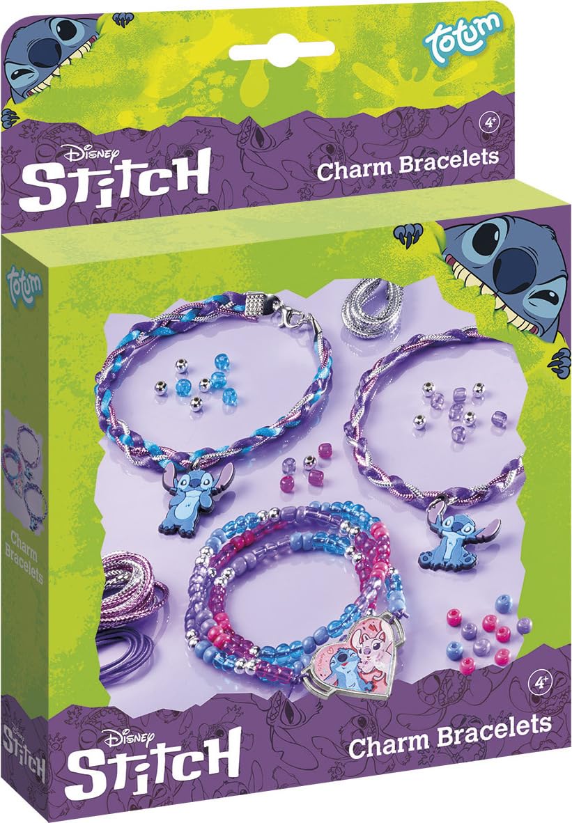 Totum Stitch Charm Bracelet Making Kit - Unisex Kids Jewellery Set | 25 Items | Various Colours 1