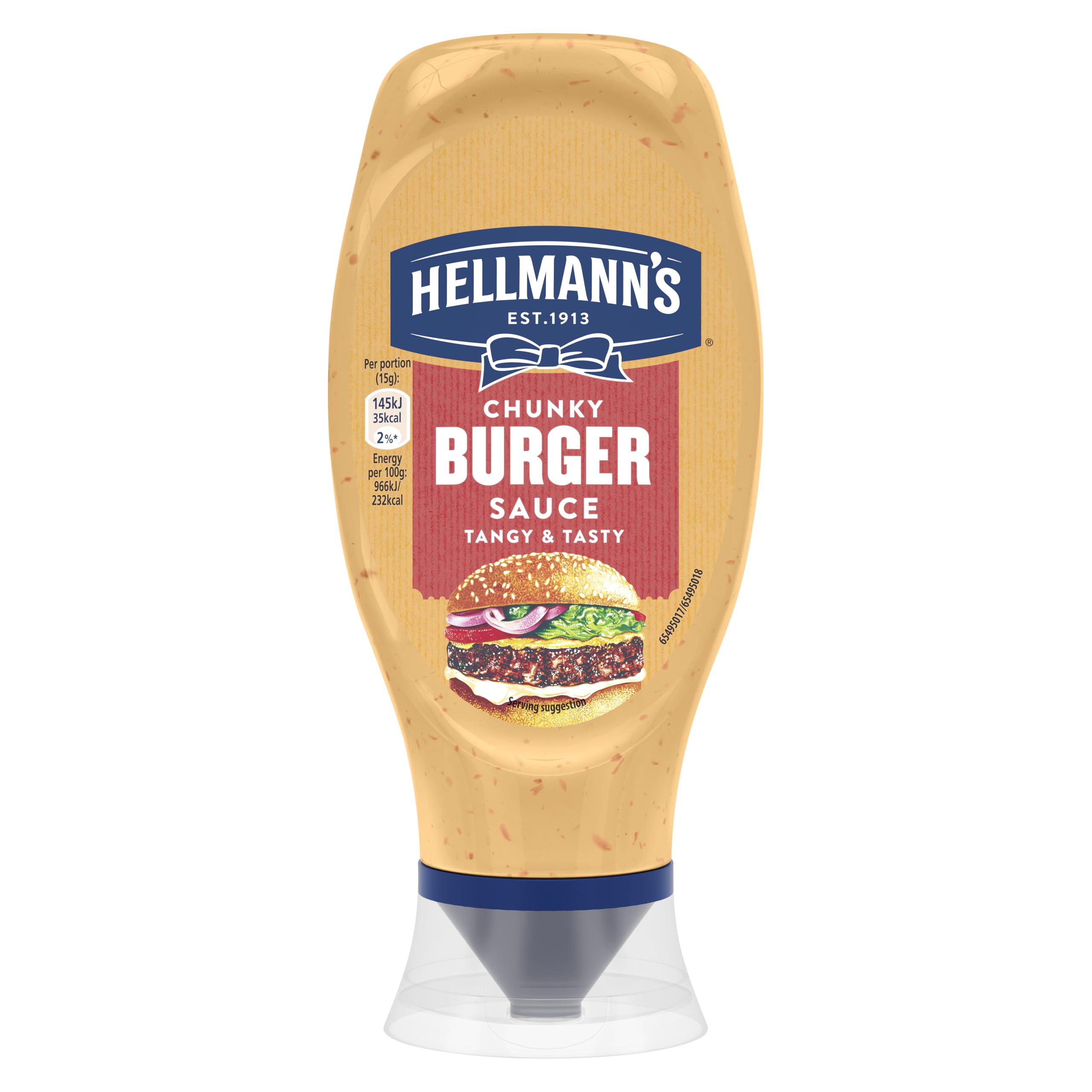 Hellmann's Chunky Burger Sauce - Creamy with Gherkins & Chilli | 430ml