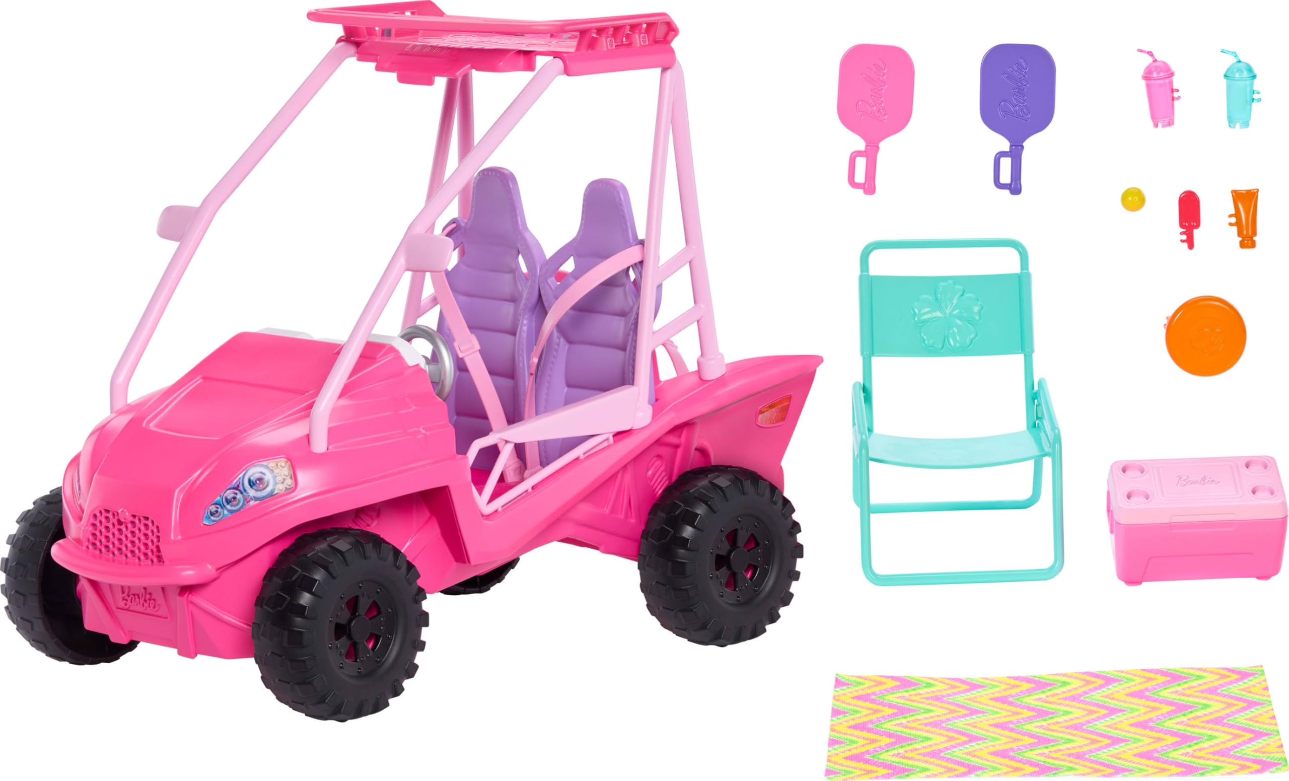 Barbie Mysteries: Beach Detectives Playset - Beach Buggy Vehicle with 10+ Accessories 5