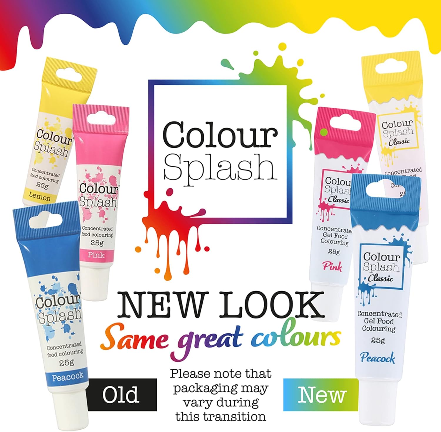 Colour Splash - Food Colouring Gel Tube, Edible, Highly Concentrated 5