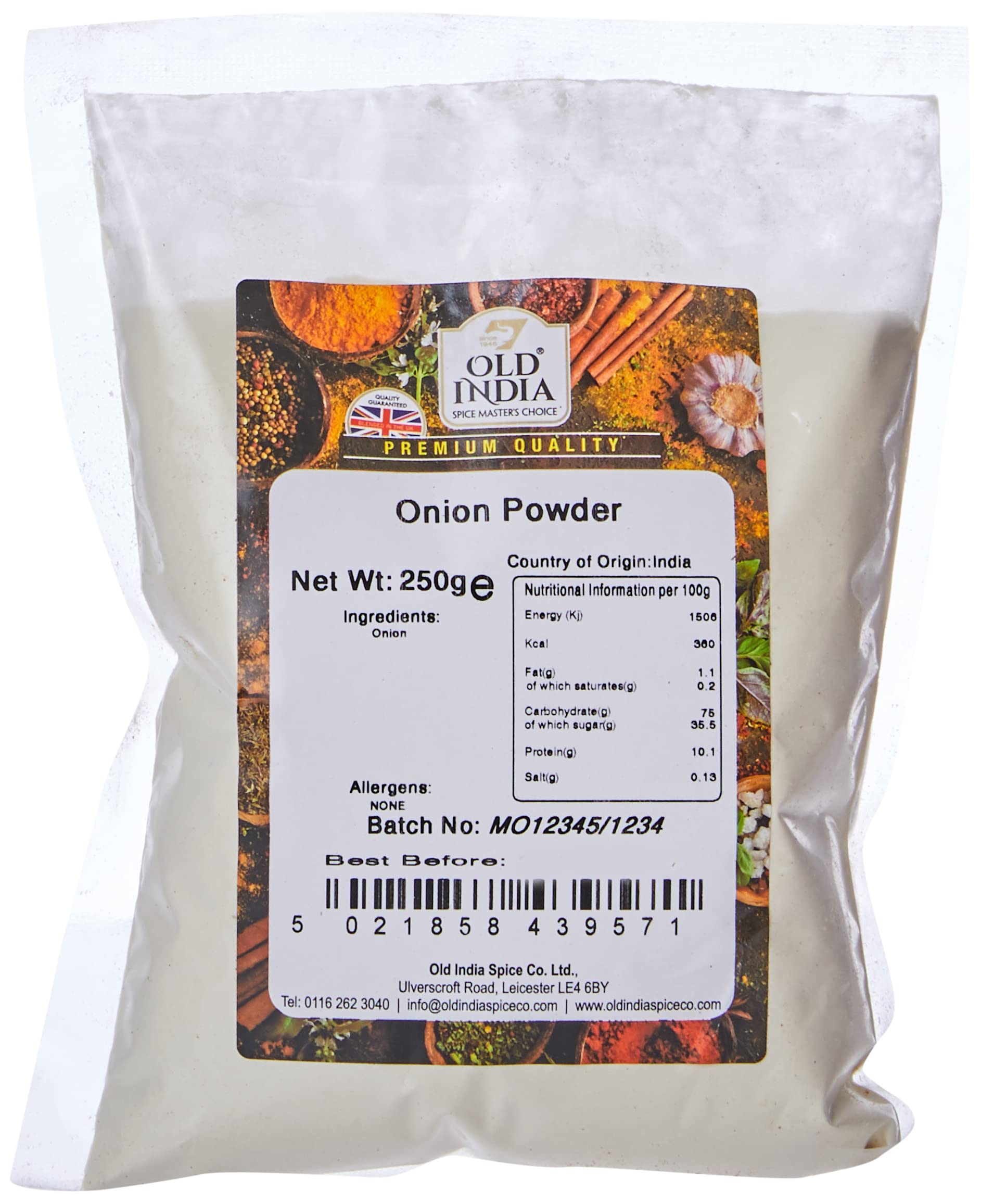 Old India Onion Powder - 100% Natural & Additive Free | 250g Pack