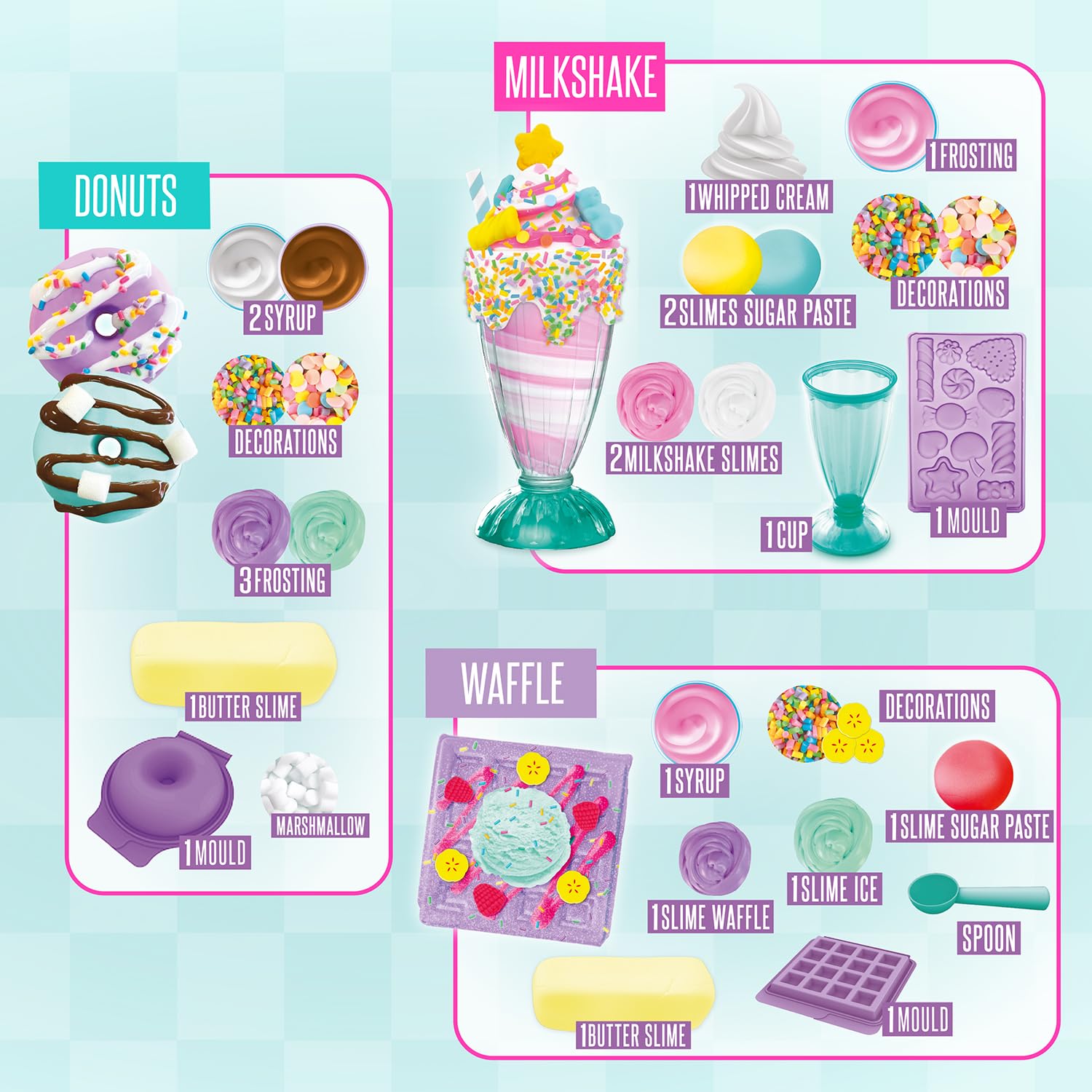 So Slime Sensations Sugary Crush Deluxe Pack - Make Fun Slime Treats with Multi-Textured Slime & Accessories 5
