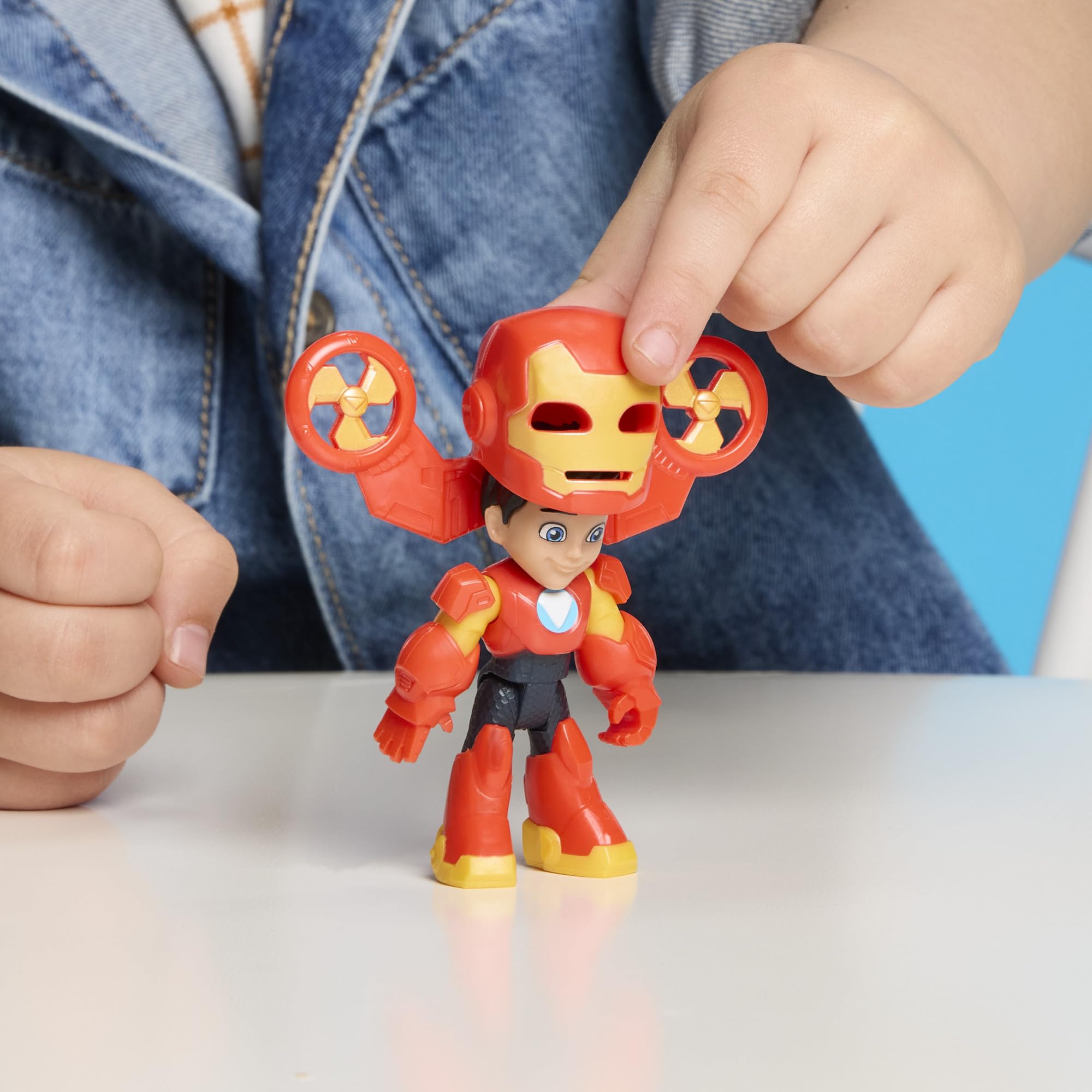 Marvel Iron Man and His Awesome Friends Action Figures - 7.6 cm Poseable Figures with Accessories | Ages 3+ 5