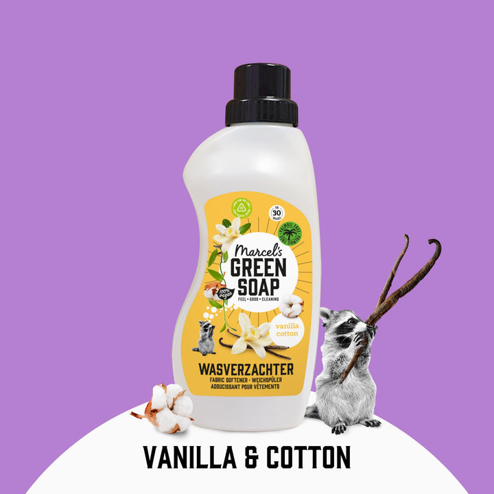 Marcel's Green Soap - Vanilla & Cotton Fabric Conditioner (900ml)