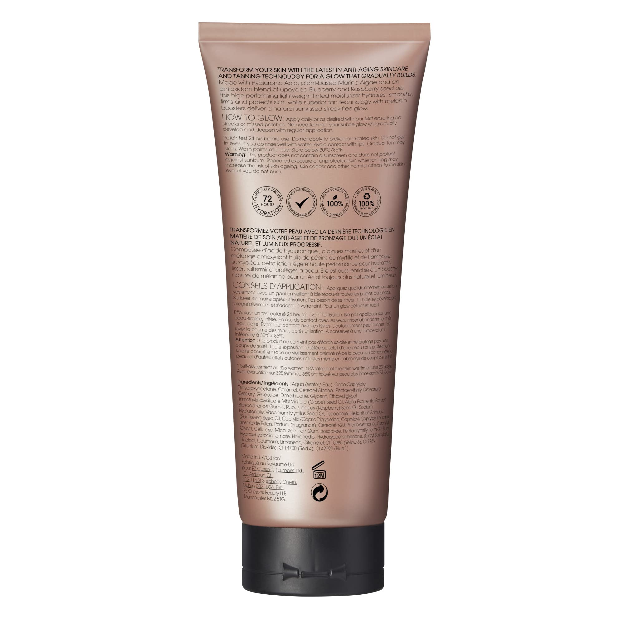 St.Tropez Gradual Tan Tinted Firming Lotion - 72hr Hydration | 200ml | Unisex Adult
