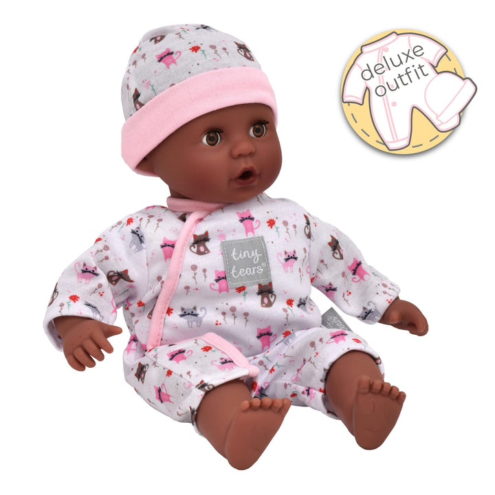 Tiny Tears Teeny Baby Doll - 30cm Soft Body with Sleeping Eyes, Pink
