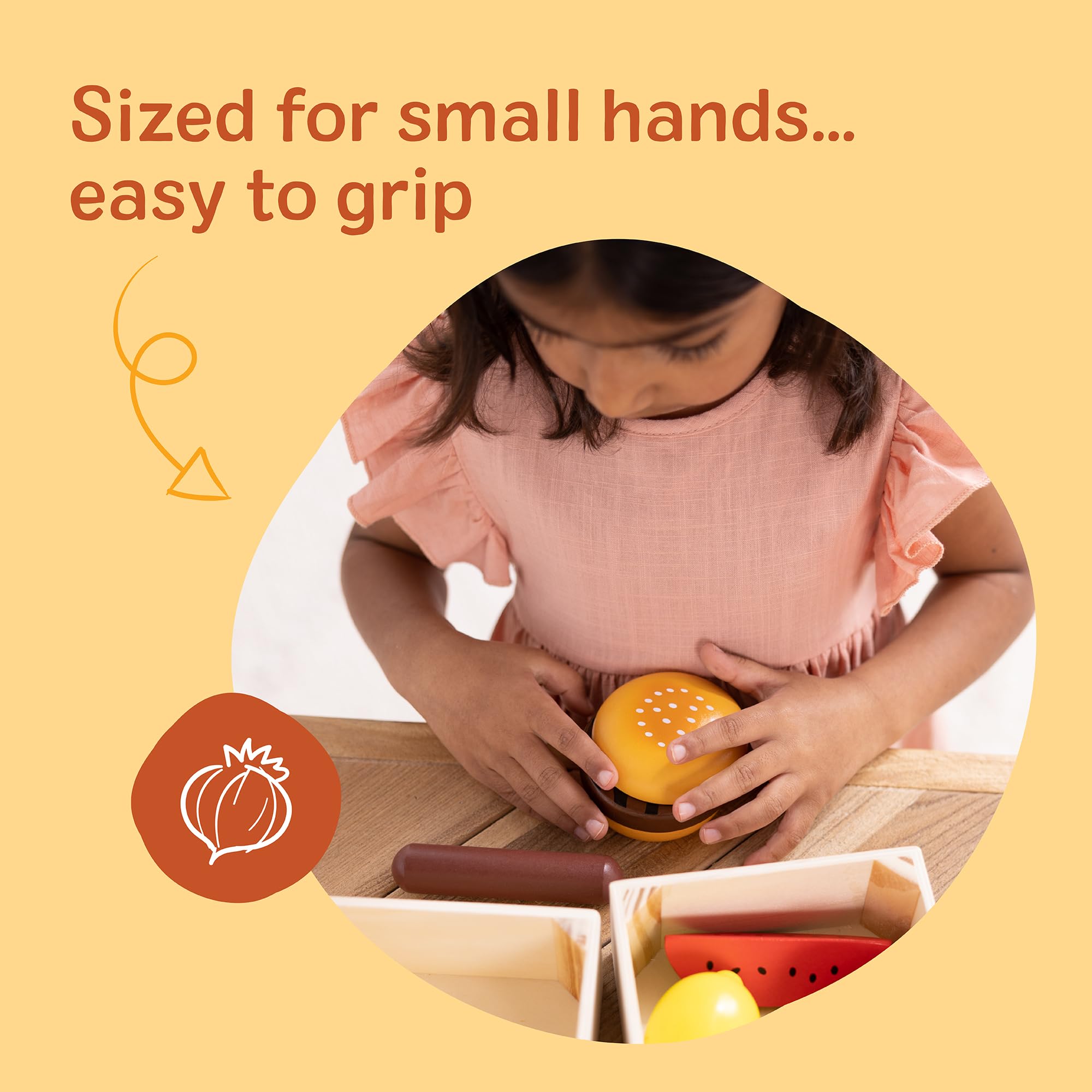 Melissa & Doug Wooden Food Groups Set - Role Play Kitchen Toy | Ages 3+ | Includes 4 Crates 3