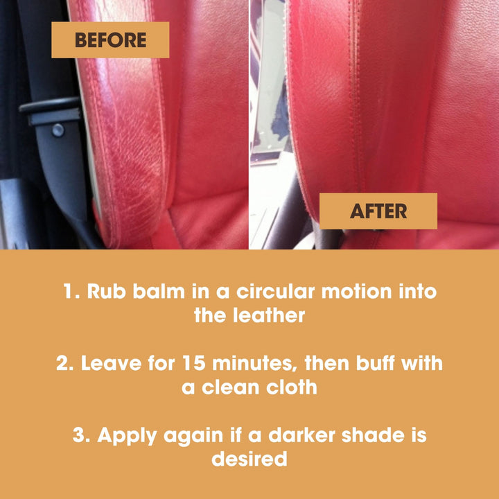 Furniture Clinic Leather Recolouring Balm - White Shade for Faded & Scratched Sofas, Car Seats, Shoes, and Clothing