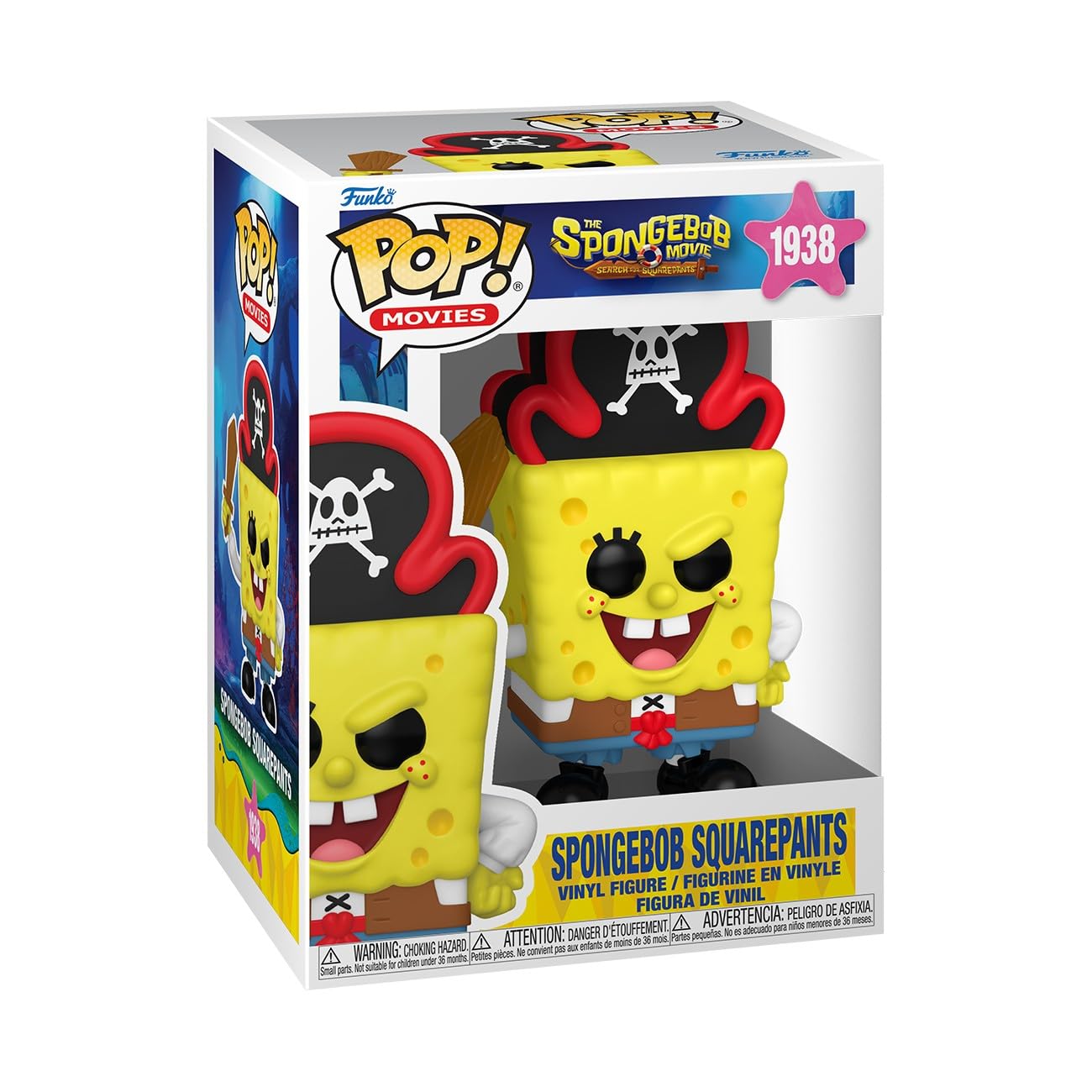 Funko Pop! Movies: Spongebob Squarepants - The Spongebob Movie Collectible Figure | Vinyl | 3.75 in 1