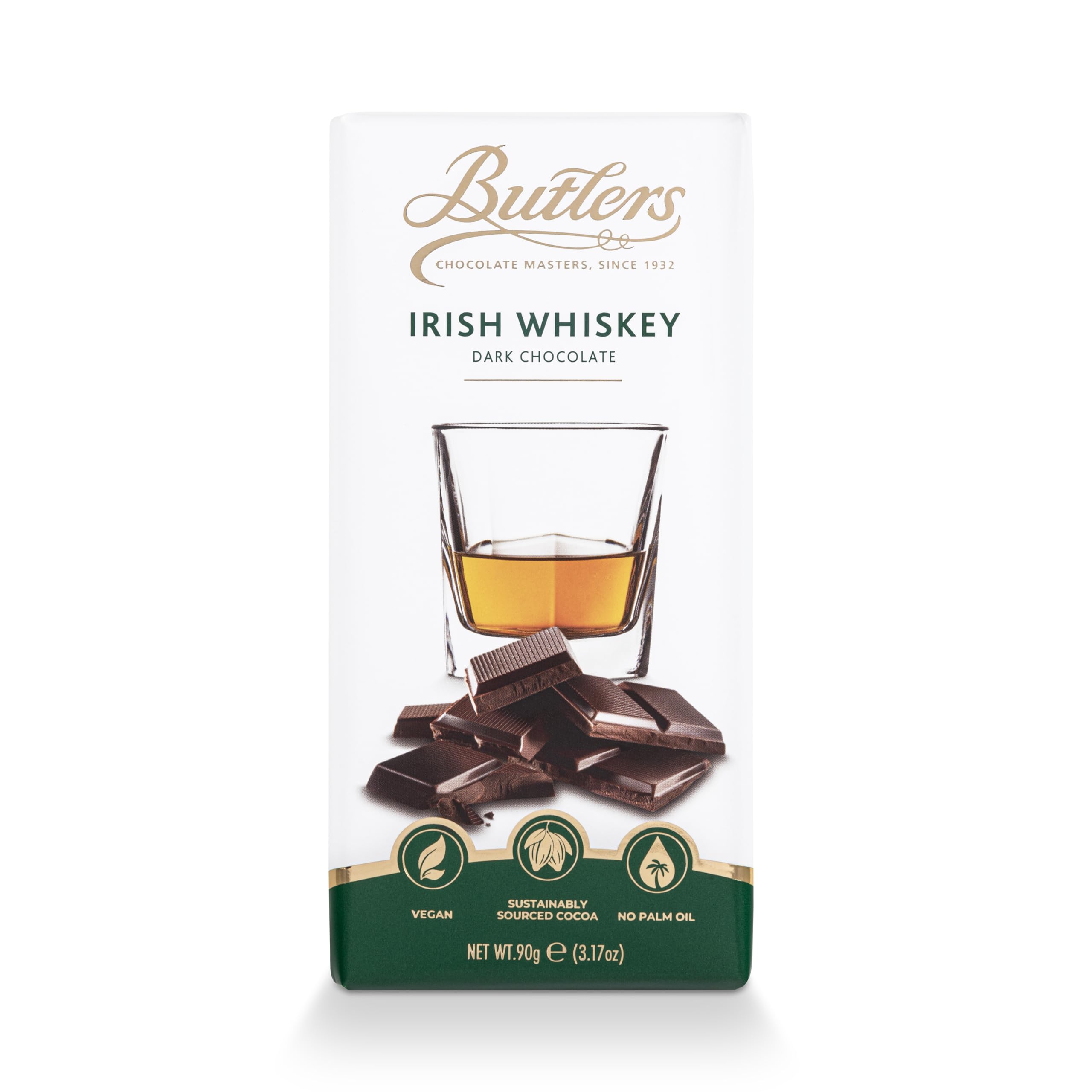 Butlers Dark Chocolate Irish Whiskey Bar 90g 3