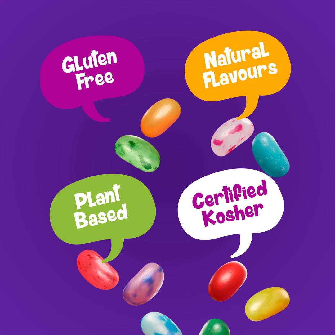 The Jelly Bean Factory 36 Huge Flavours, 700g Jar - Gourmet Jelly Beans Gift