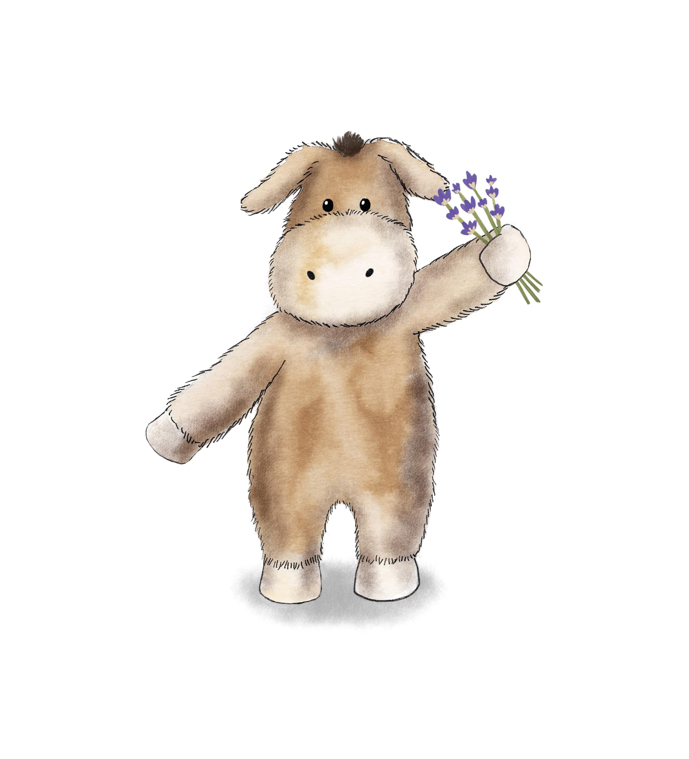 Warmies Donkey Microwavable Heatable Plush - French Lavender Scented for Warm or Cold Therapy 4