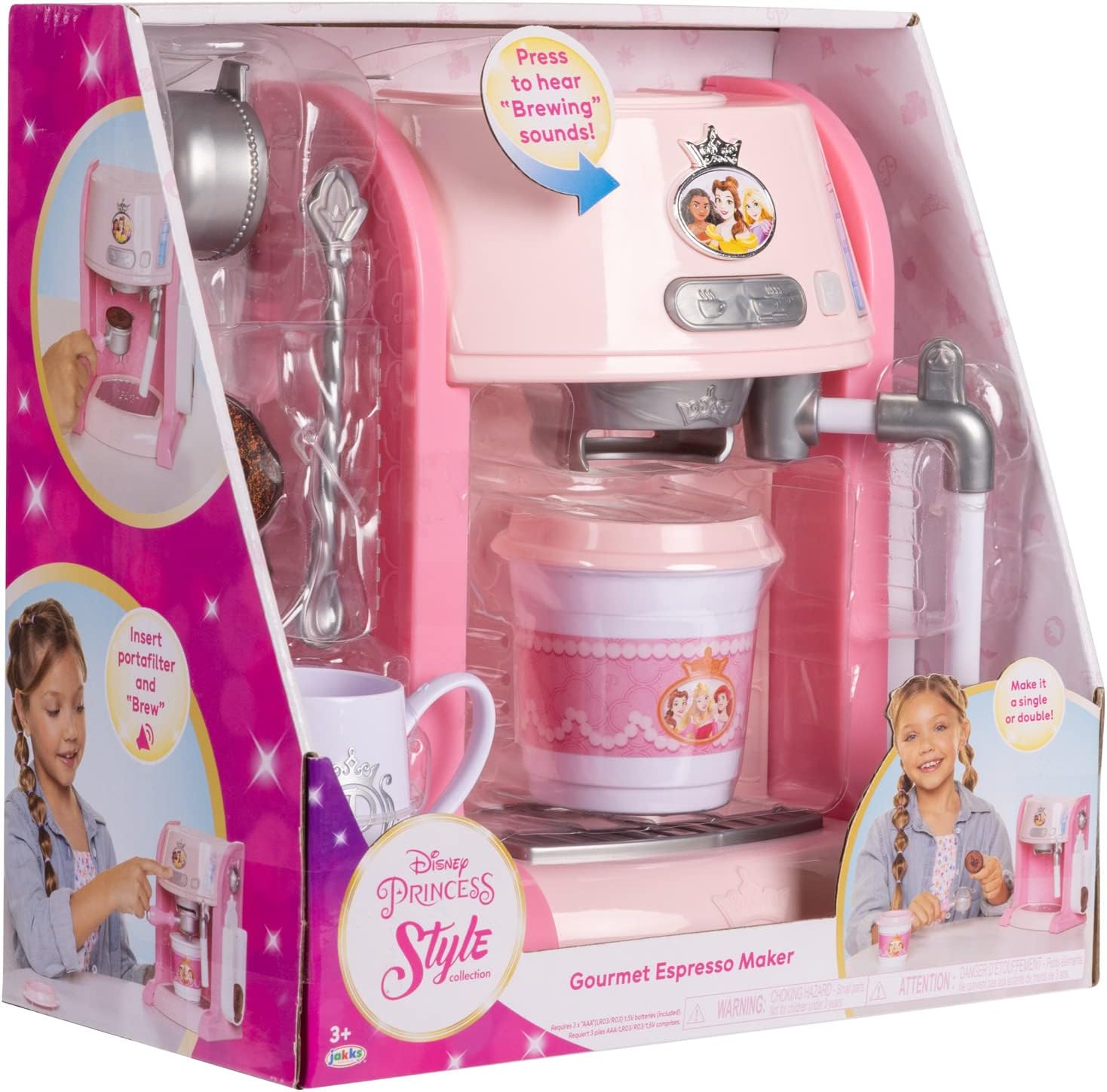 Disney Princess Style Collection Play Gourmet Espresso Maker 11