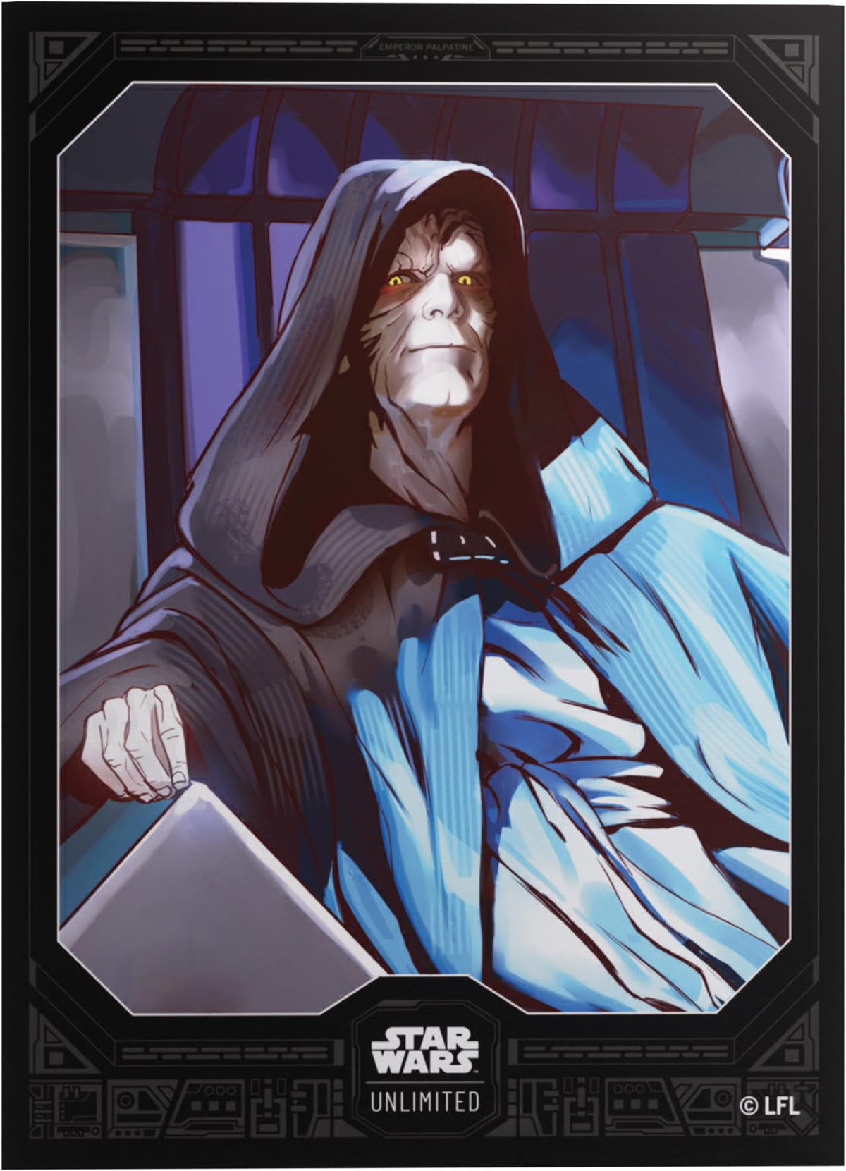 Gamegenic Star Wars: Unlimited Emperor Palpatine Art Sleeves - 60 Sleeves - Standard
