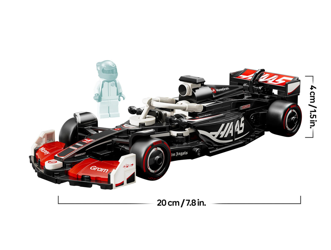 LEGO Speed Champions MoneyGram Haas F1 Team VF-24 Race Car Toy with Driver Minifigure - Building Set for 10+