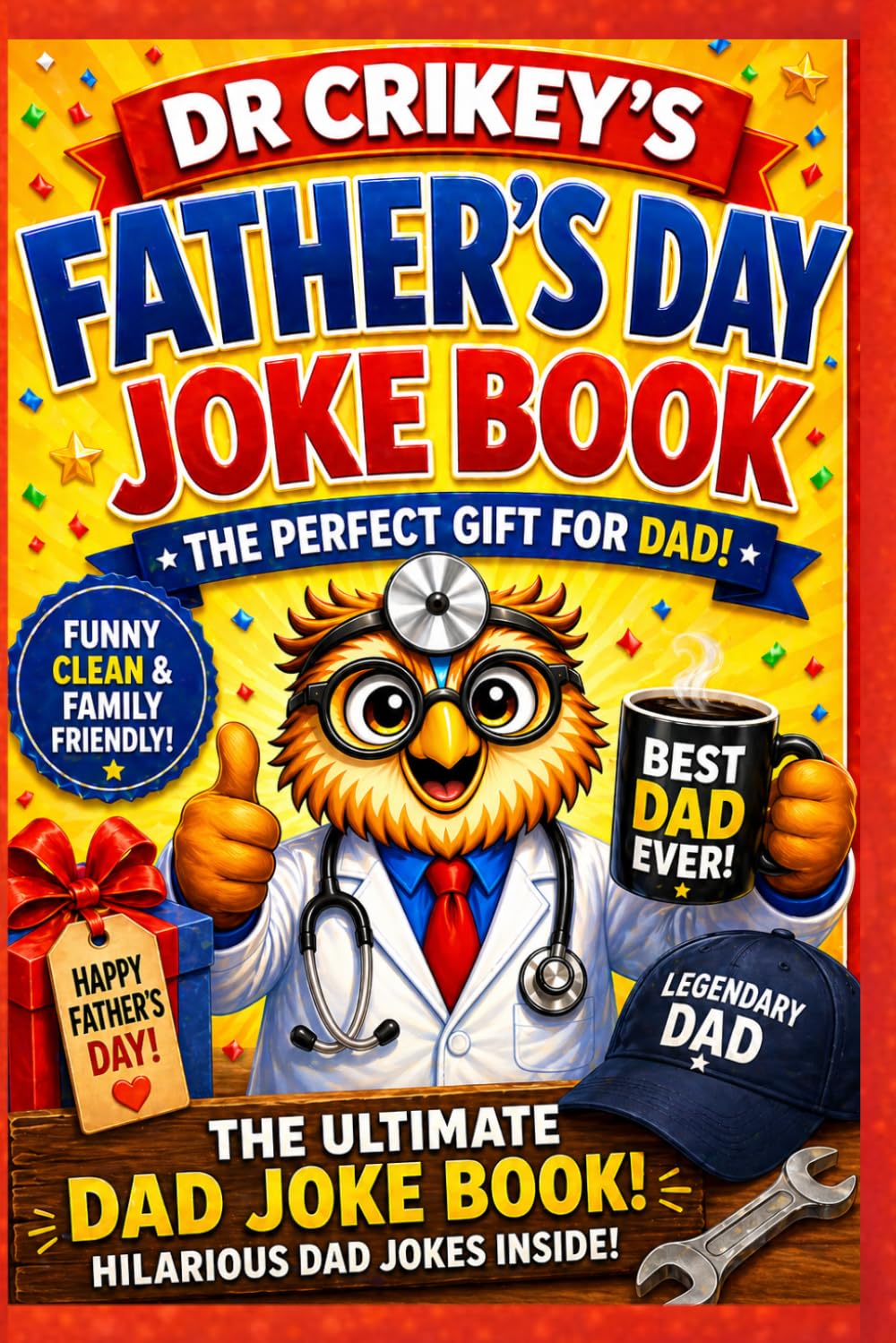 Dr Crikey Father’s Day Dad Joke Book - So Bad… They’re Brilliant | Paperback 1