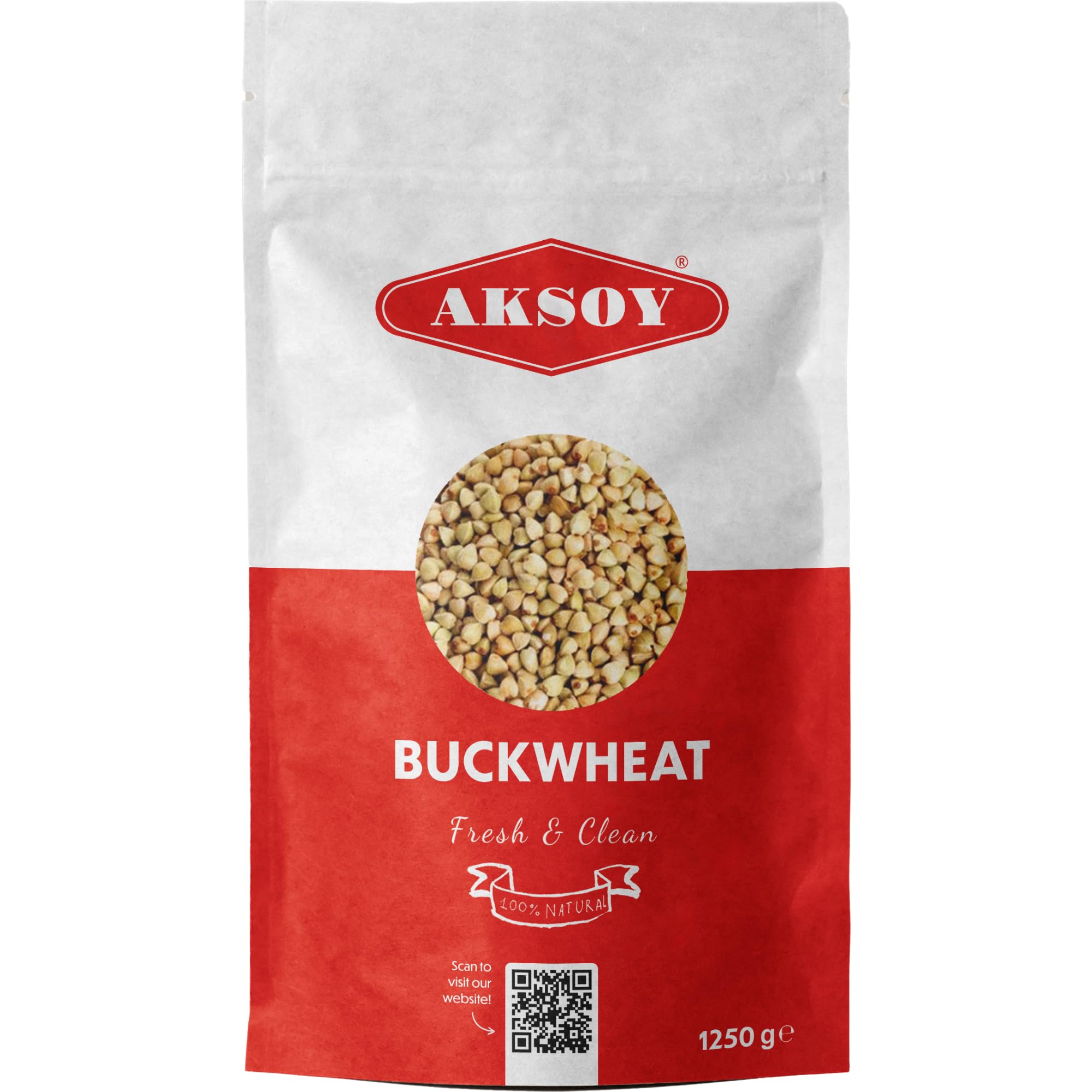 AKSOY Hulled Buckwheat Groats - 1.25kg Raw Vegan Non-GMO Whole Grain Rich in Protein 5
