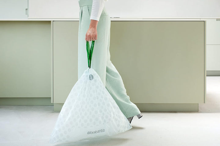 Brabantia PerfectFit Bin Liners - Thick Plastic Trash Bags for 36L Bins (Model 138546)
