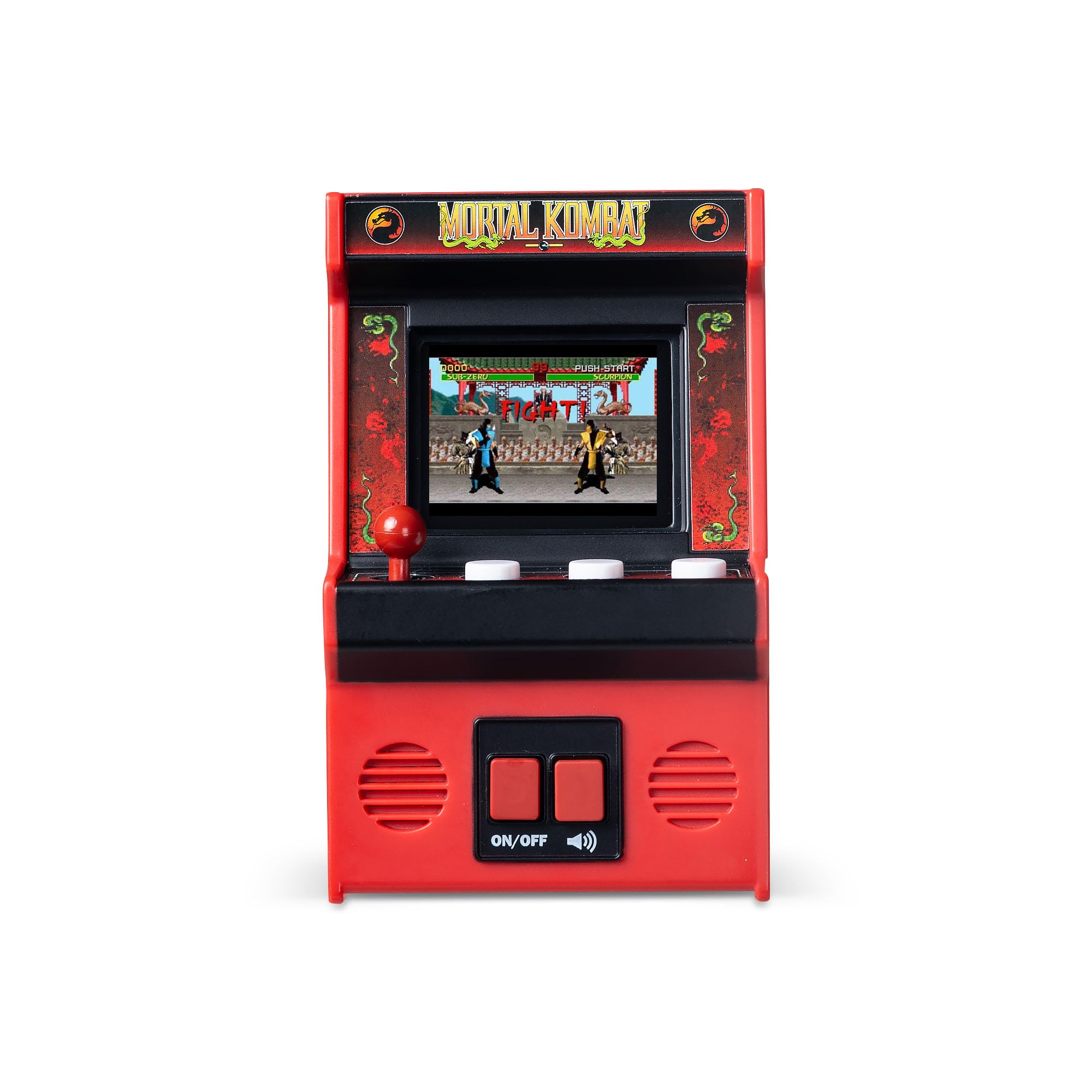 Basic Fun Arcade Classics Mini Mortal Kombat – Retro Handheld Game with Joy
