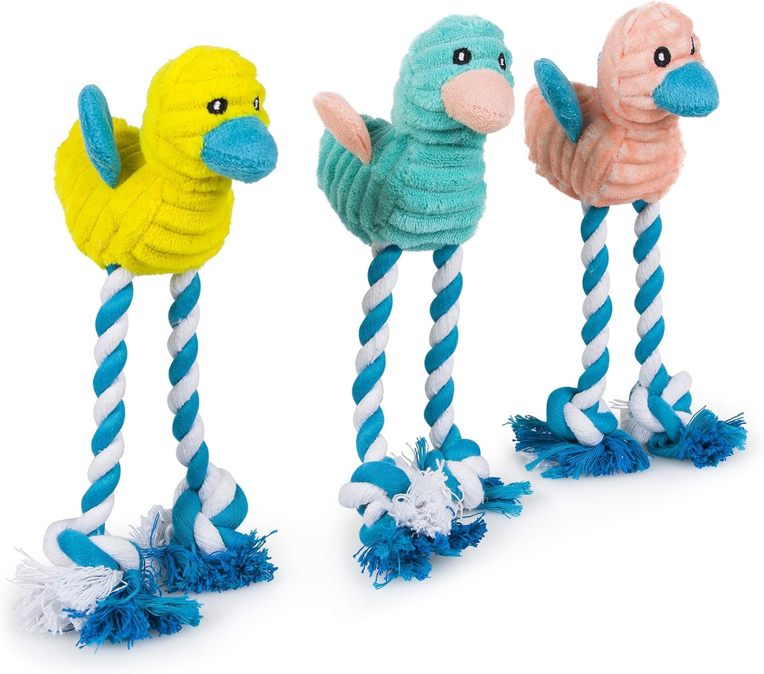 Petface Little Petface Cord Long Legs Puppy Dog Toy | Linen Material | Unscented