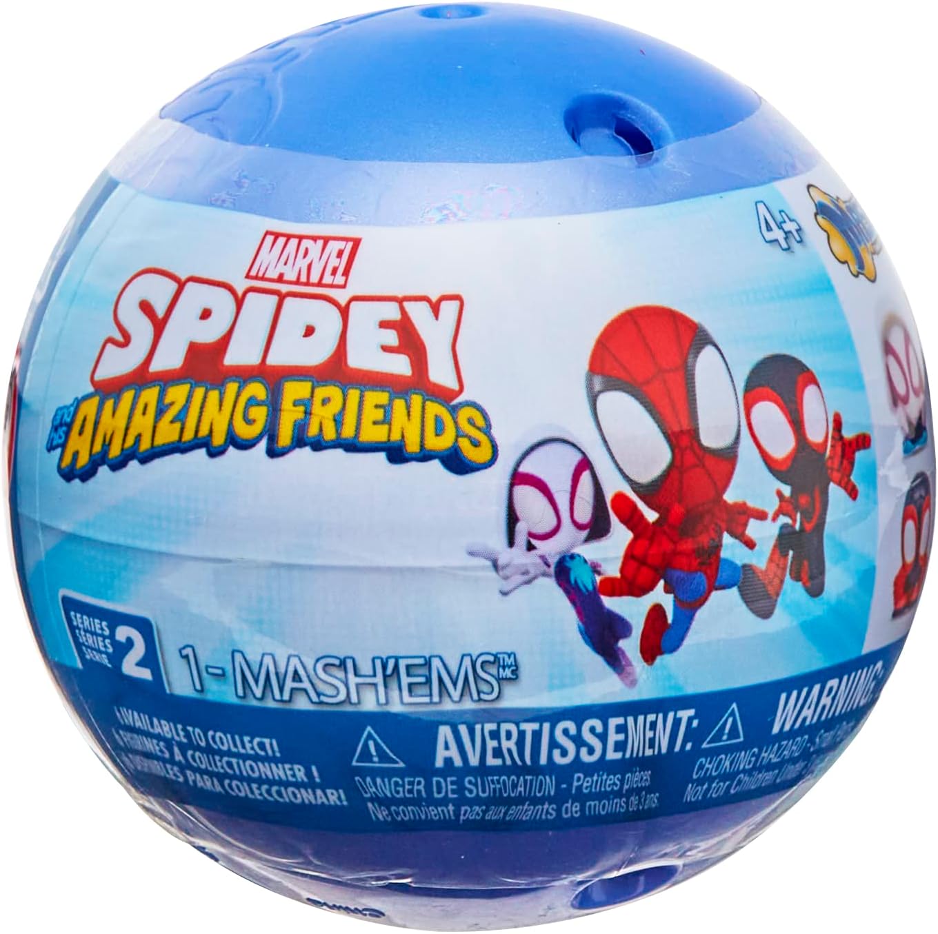Mash"ems Spidey and His Amazing Friends - Squishy Collectible Capsule, Styles May Vary