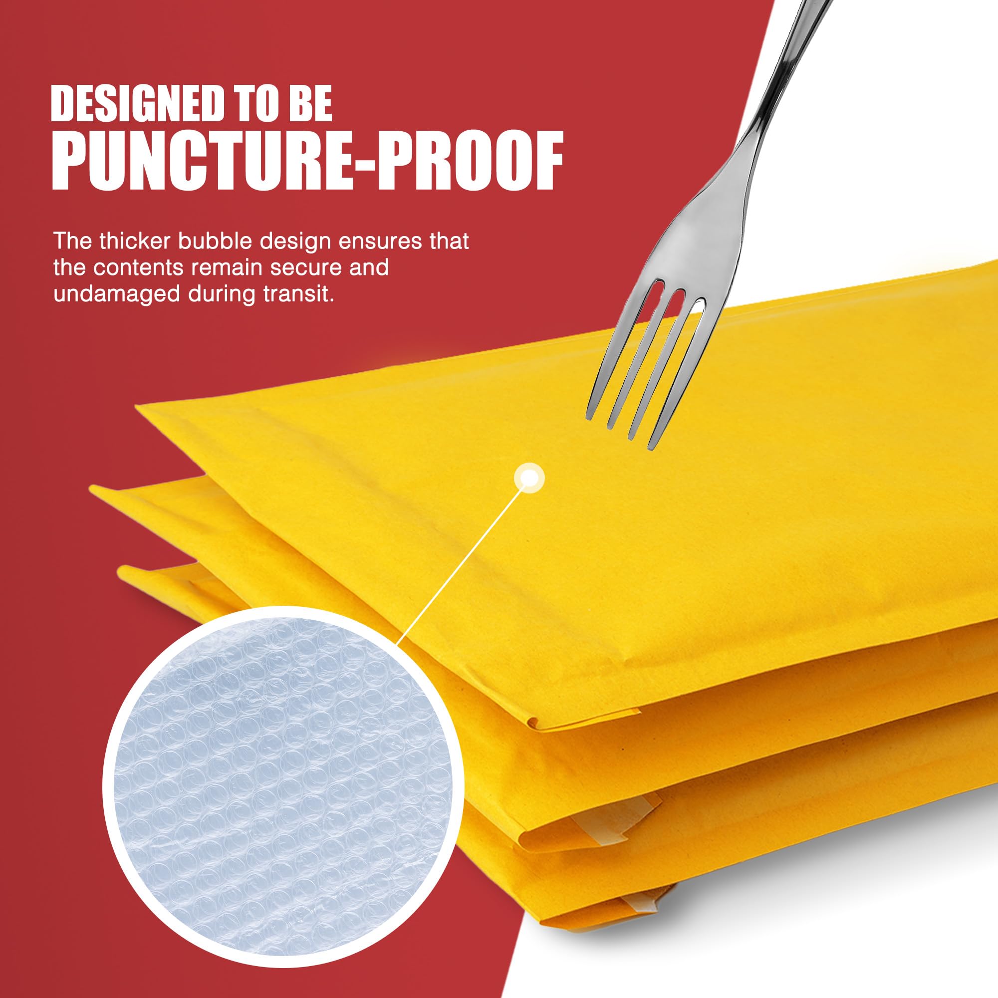 Merrimen Padded Envelope Mailers - A5 Size, 10 Pack Gold | Lightweight Protection 6