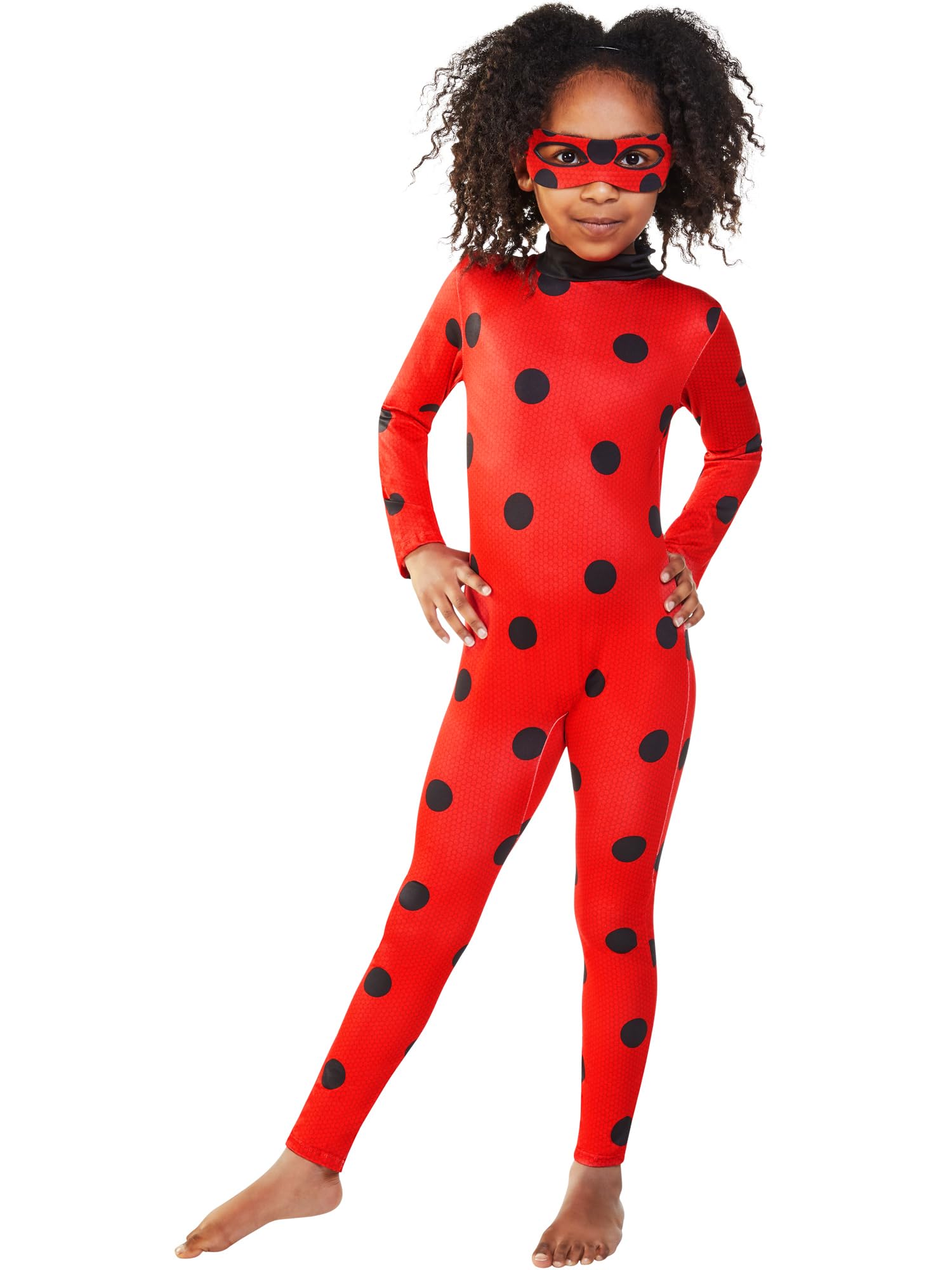 Rubies Miraculous Ladybug Classic Costume - Size 5-6 | Includes Mask | Polyester 4
