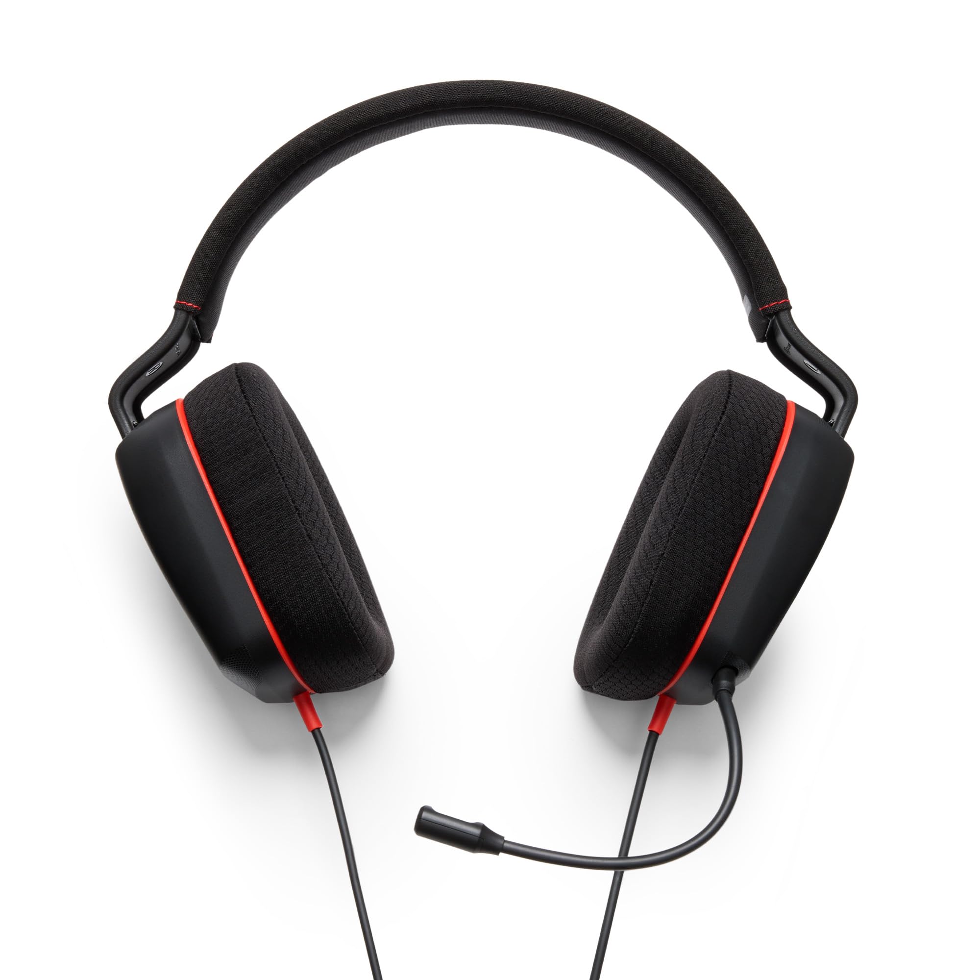 PowerA Wired Stereo Headset for Nintendo Switch 2 - Black/Red | 50mm Drivers | Detachable Mic 2