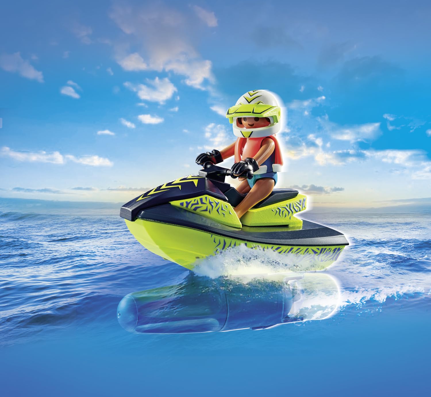 Playmobil 71464 Action Heroes: Fireboat with Aqua Scooter - Water Rescue Playset for Kids 5