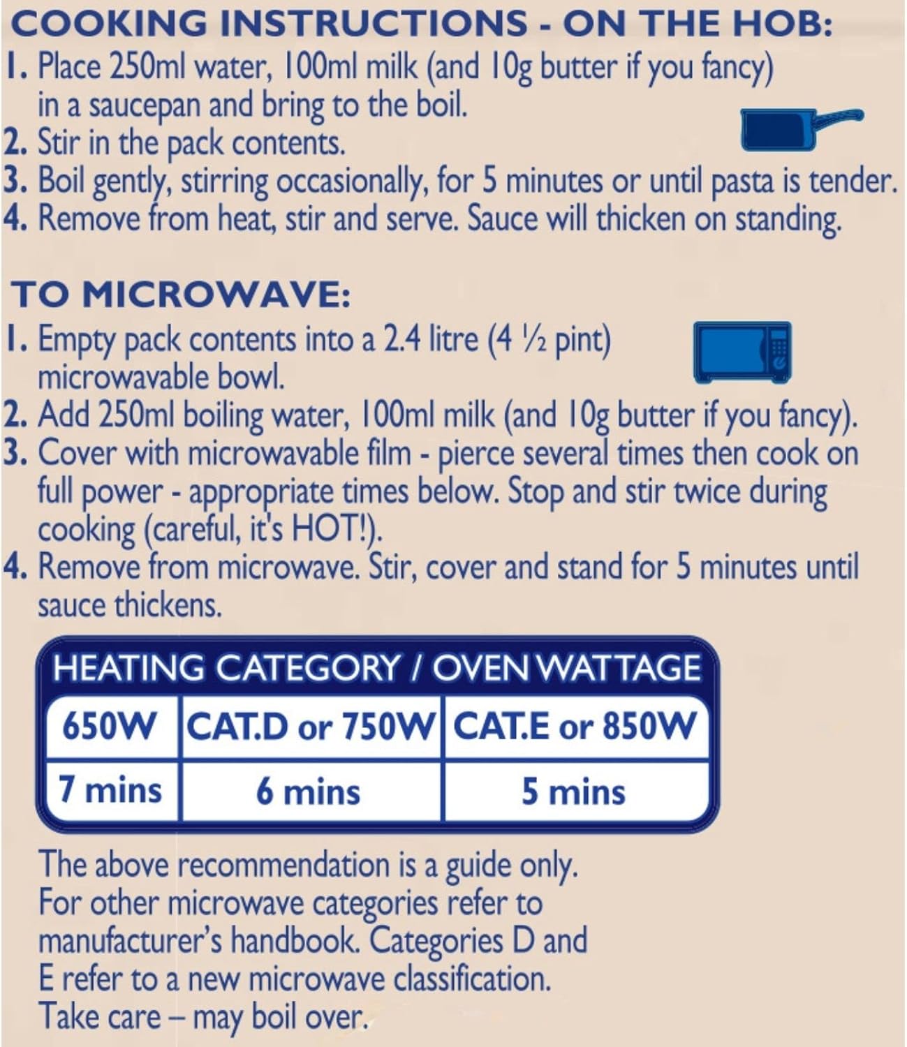 Batchelors Pasta 'n' Sauce Chicken & Mushroom Flavour Instant Pasta Meal, 99g 4