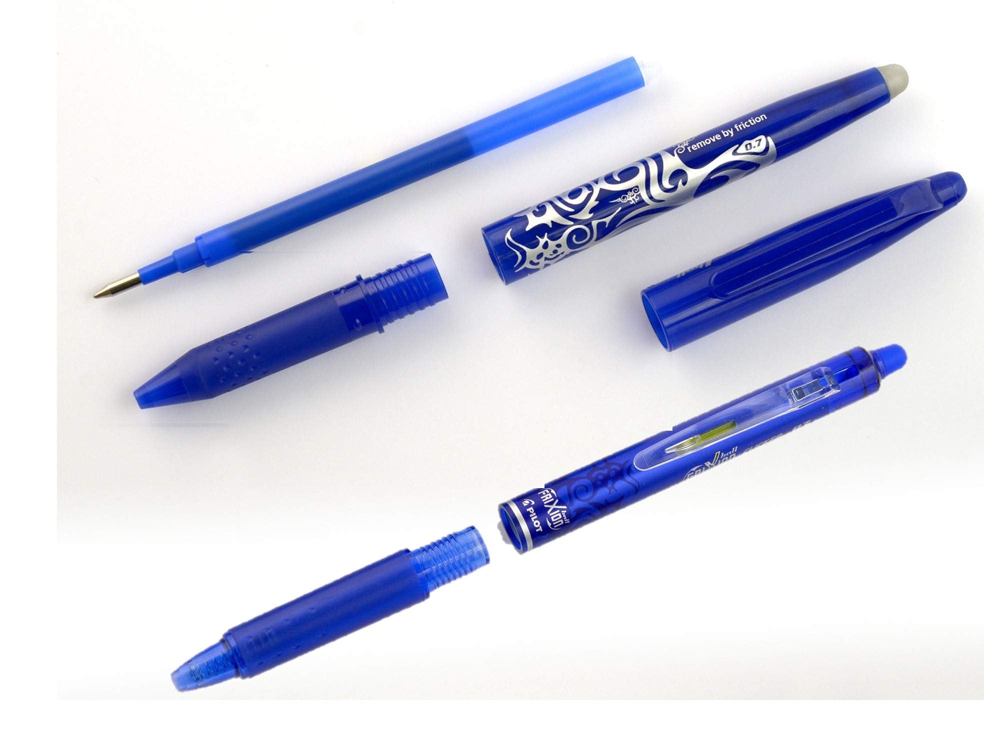 PILOT FriXion Erasable Rollerball Pen Refill - 0.7mm Tip, 0.4mm Line, Blue Ink | 9 Count 4