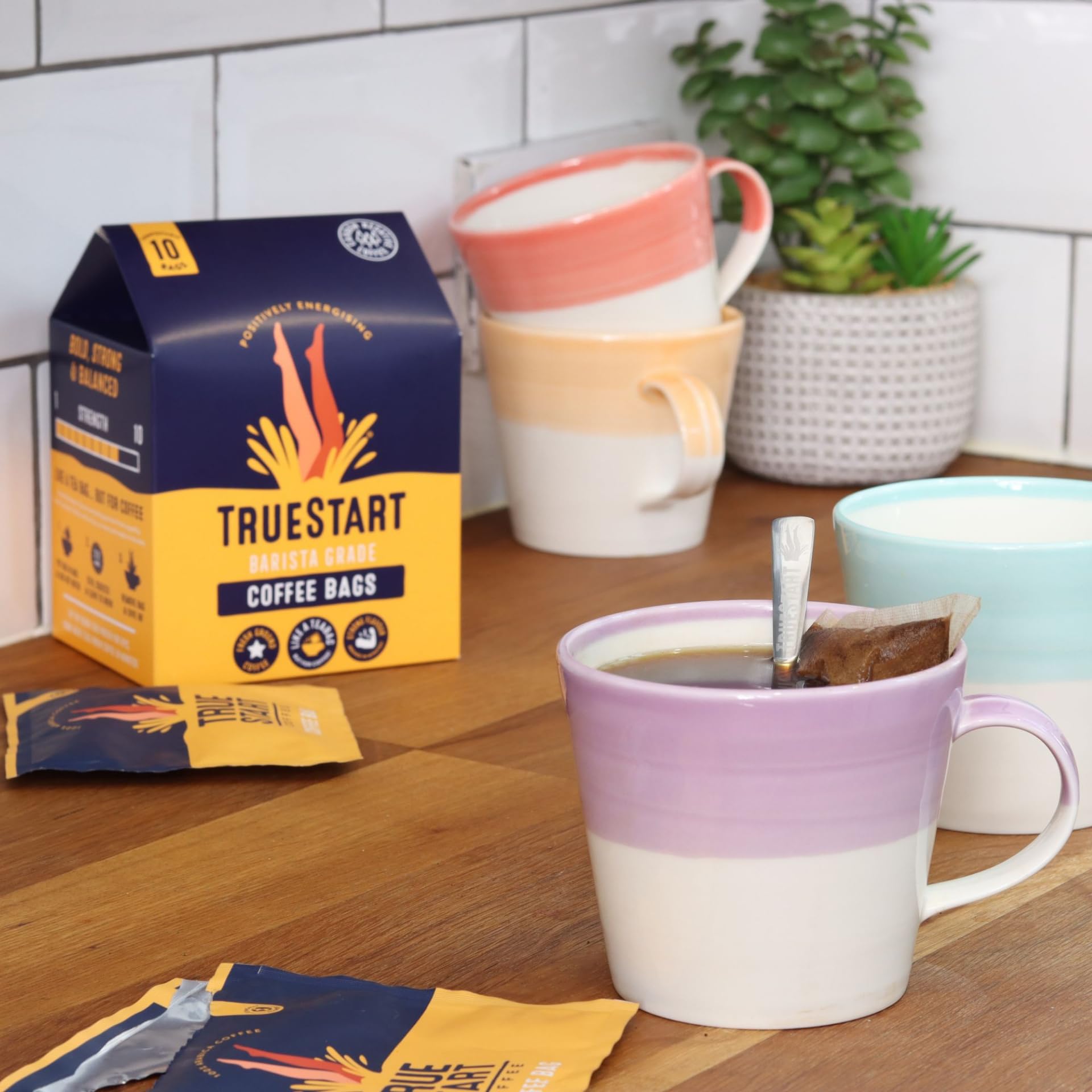 TRUESTART Coffee Bags - Smooth Energising Colombian Arabica, Mycotoxin-Free, 10 Count 3