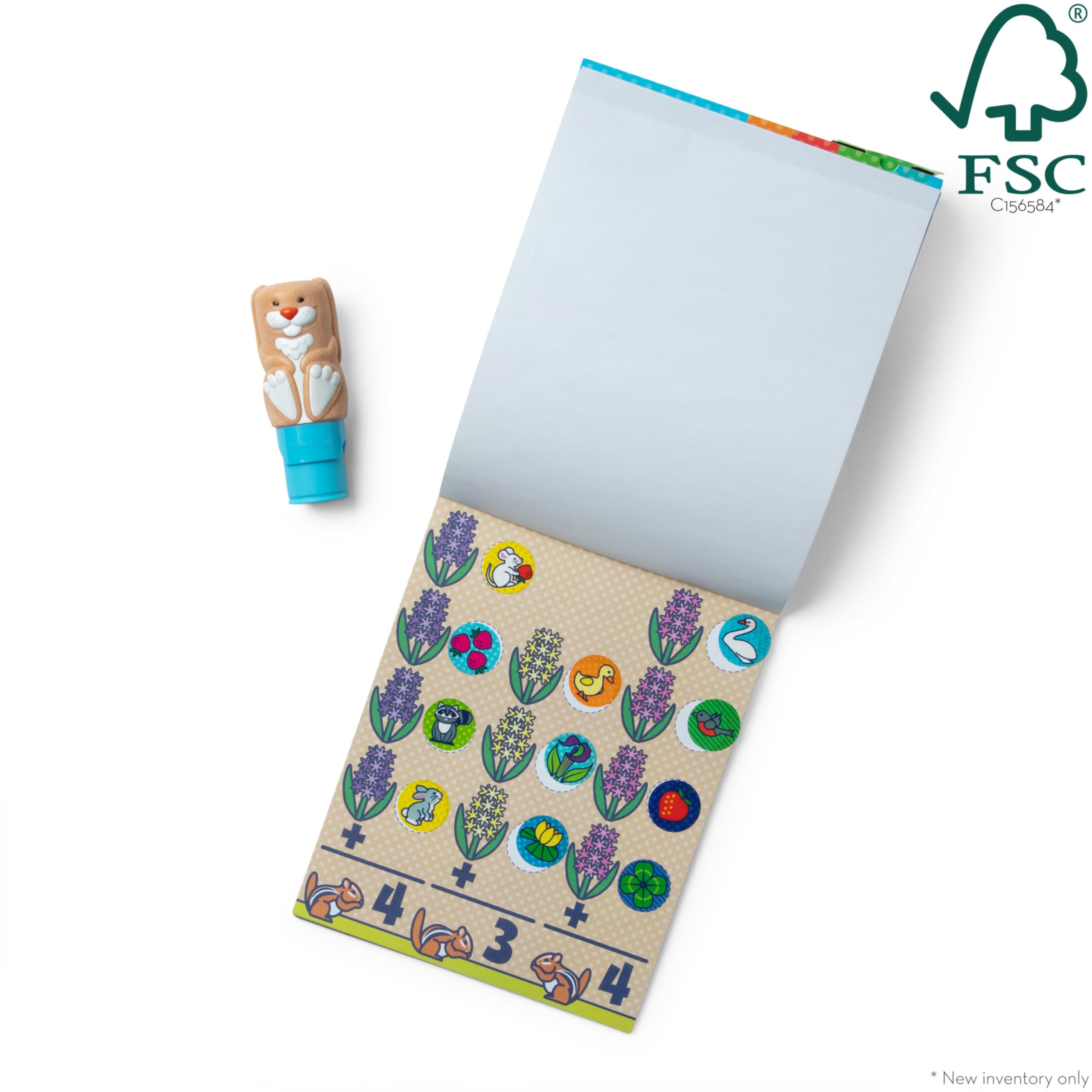 Melissa & Doug Sticker WOW! Activity Pad with 300 Stickers & Bunny Stamper | Ages 3+ 3